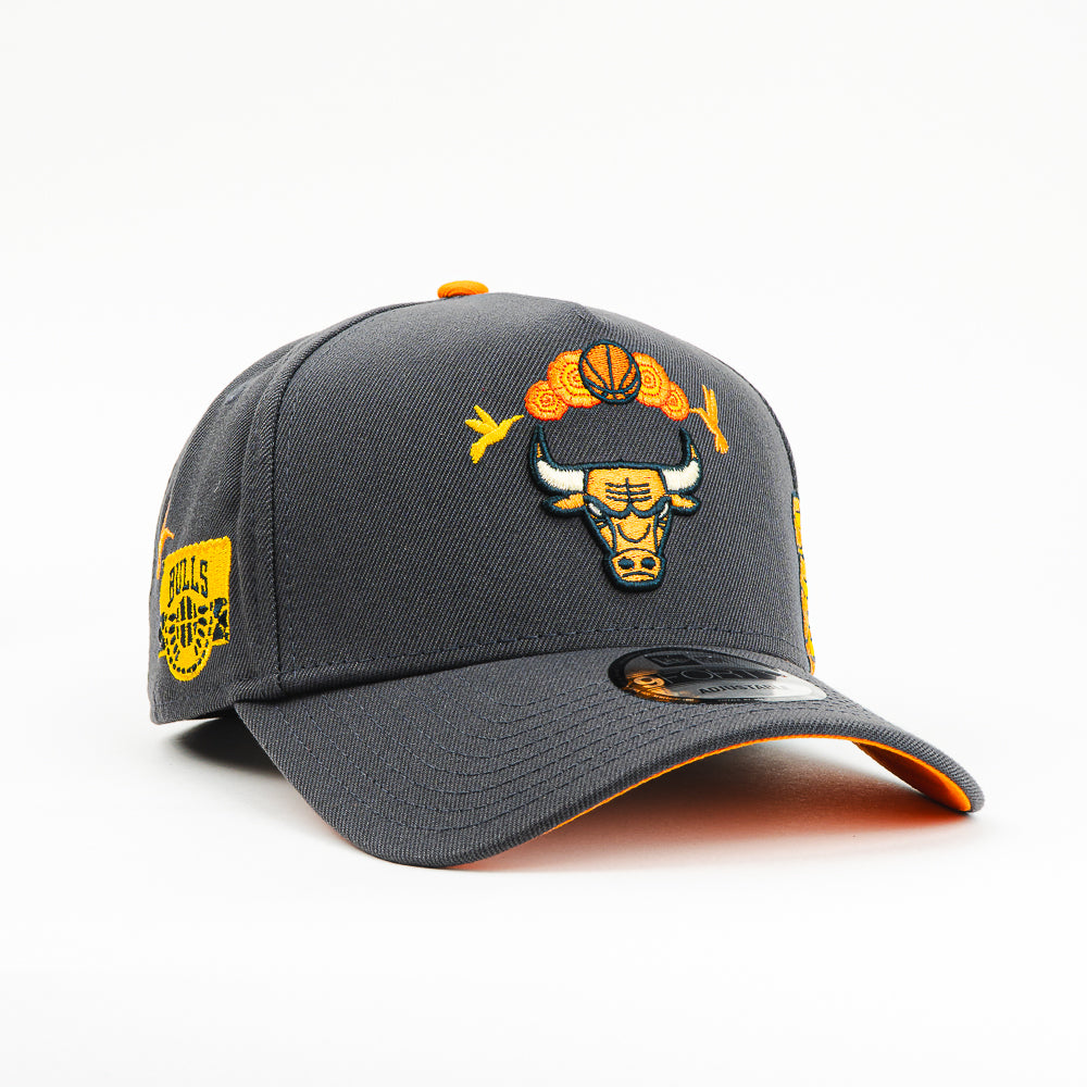 GORRA A FRAME NEW ERA BULLS DIA DE MUERTOS GREY