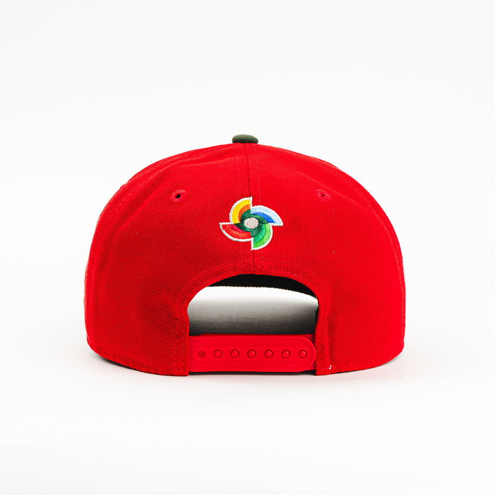 GORRA A FRAME NEW ERA MEXICO CHANAMPA  RED/BROWN