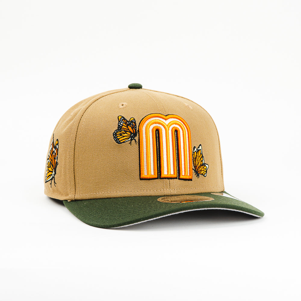 GORRA A FRAME NEW ERA MEXICO MONARCA BROWN/GREEN