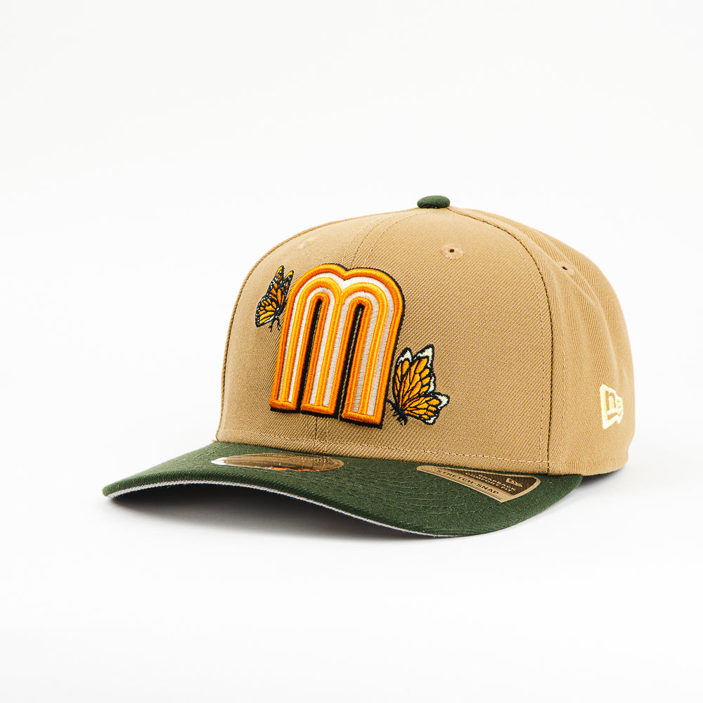 GORRA A FRAME NEW ERA MEXICO MONARCA BROWN/GREEN