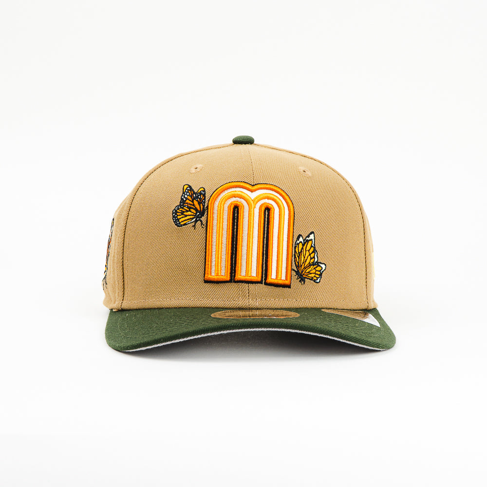 GORRA A FRAME NEW ERA MEXICO MONARCA BROWN/GREEN