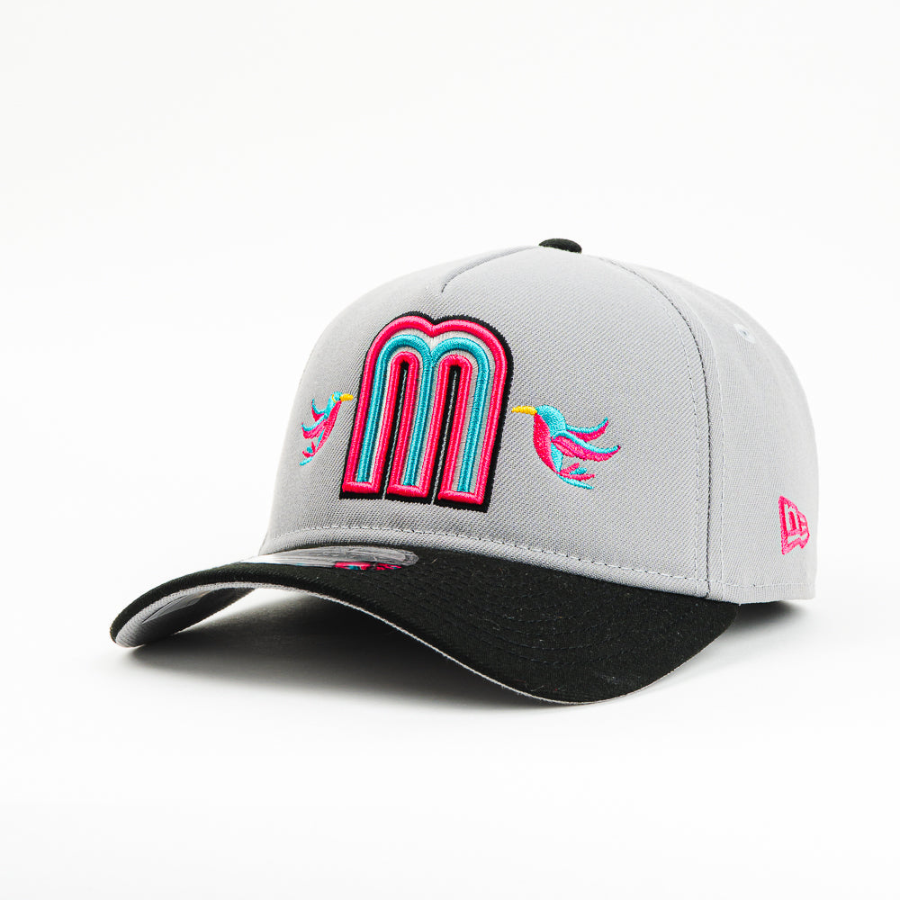 GORRA A FRAME NEW ERA MEXICO COLIBRI GREY/BLACK