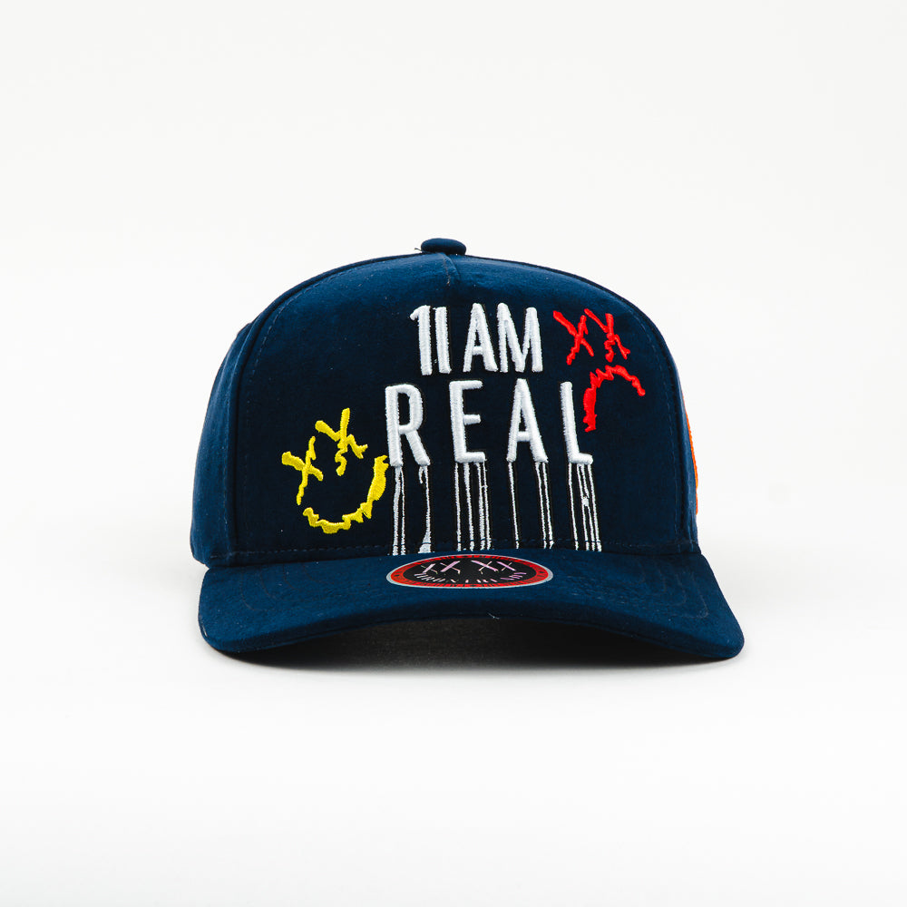 GORRA 1IRON TRENDY I AM REAL NAVY SUEDE