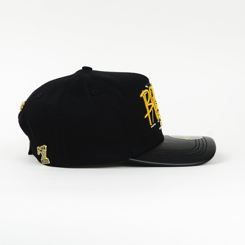 GORRA 1IRON TRENDY BOSS GOLD ALEX M. BLK VISOR LEATHER