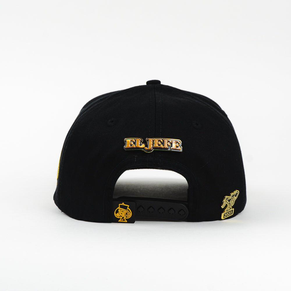GORRA 1IRON TRENDY BOSS GOLD ALEX M. BLK VISOR LEATHER