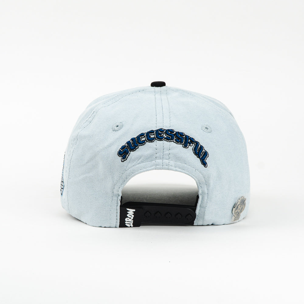 GORRA 1IRON TRENDY IRON BONES BLUE/BLK SUEDE