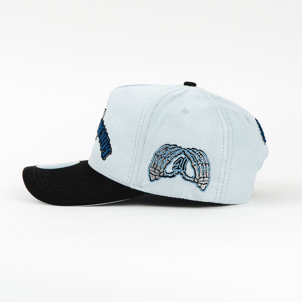 GORRA 1IRON TRENDY IRON BONES BLUE/BLK SUEDE