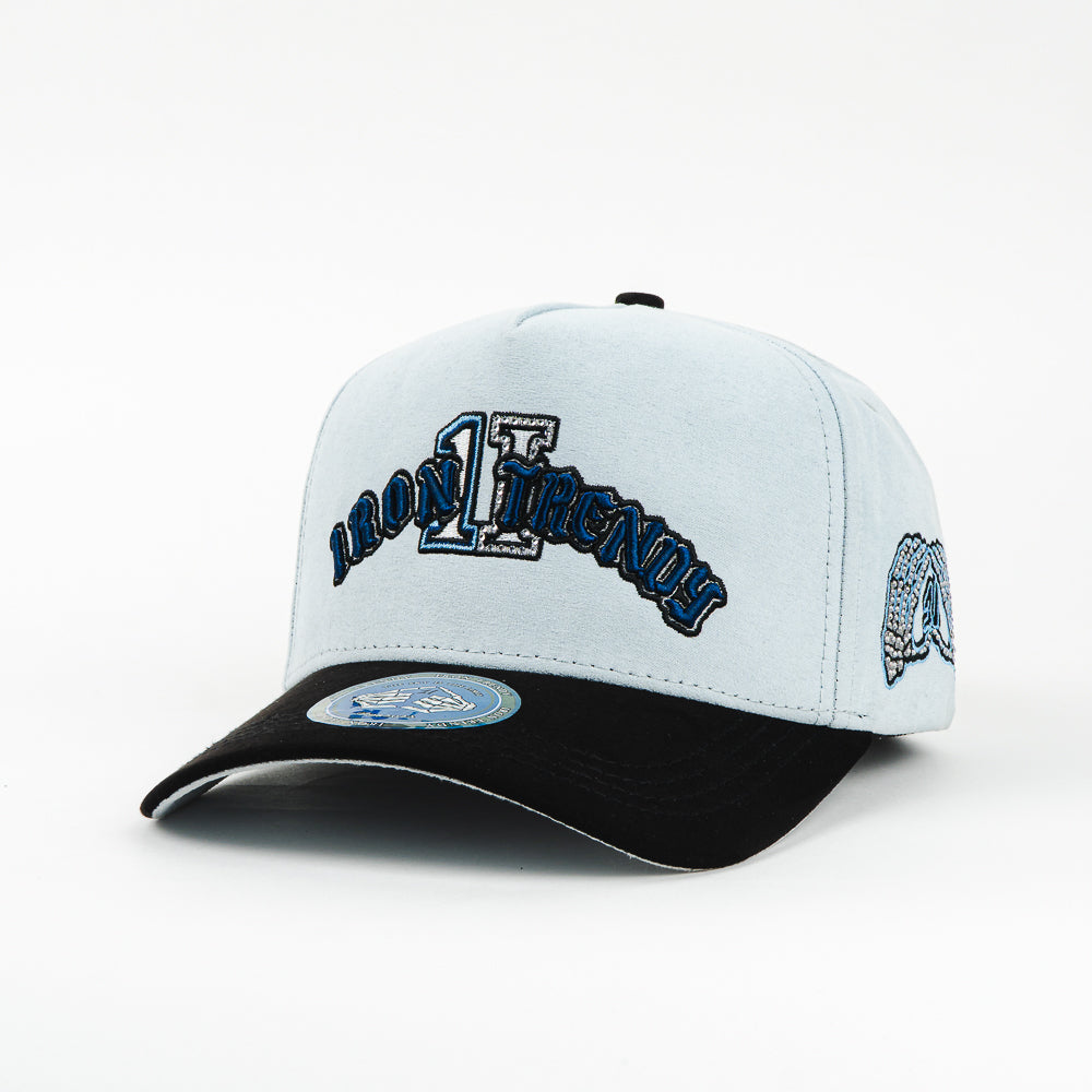 GORRA 1IRON TRENDY IRON BONES BLUE/BLK SUEDE