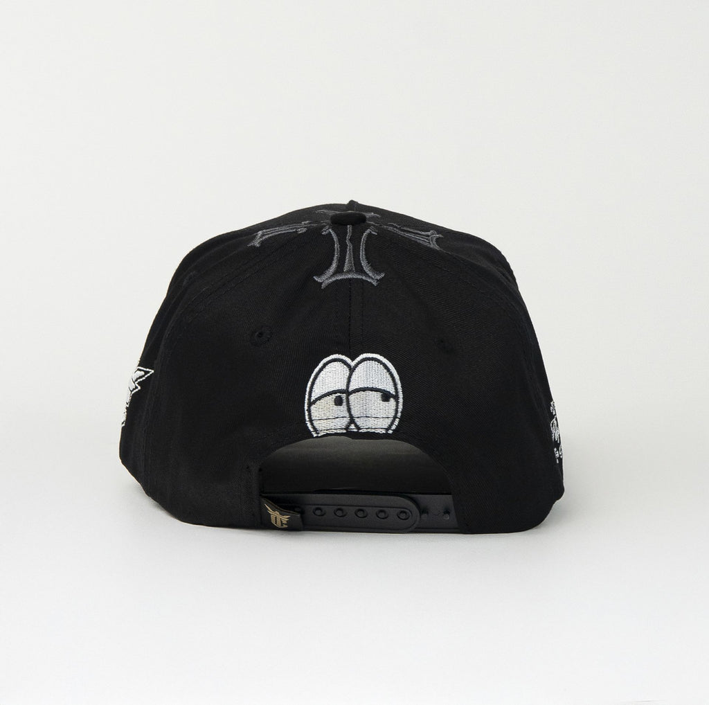 Gorra El Tiros Caps APIA KING BLACK de Tela | Snapback Visera Curva