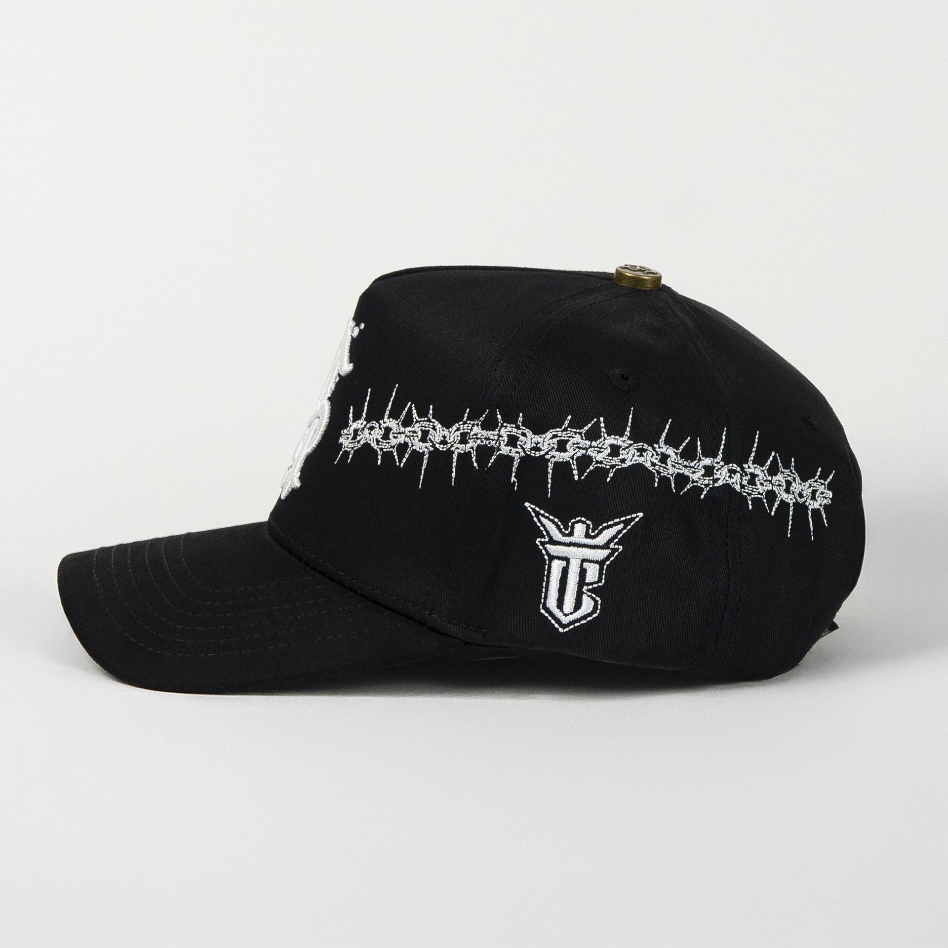 Gorra El Tiros Caps AMILKAR CROWN CHAINS BLACK de Tela | Snapback Visera Curva