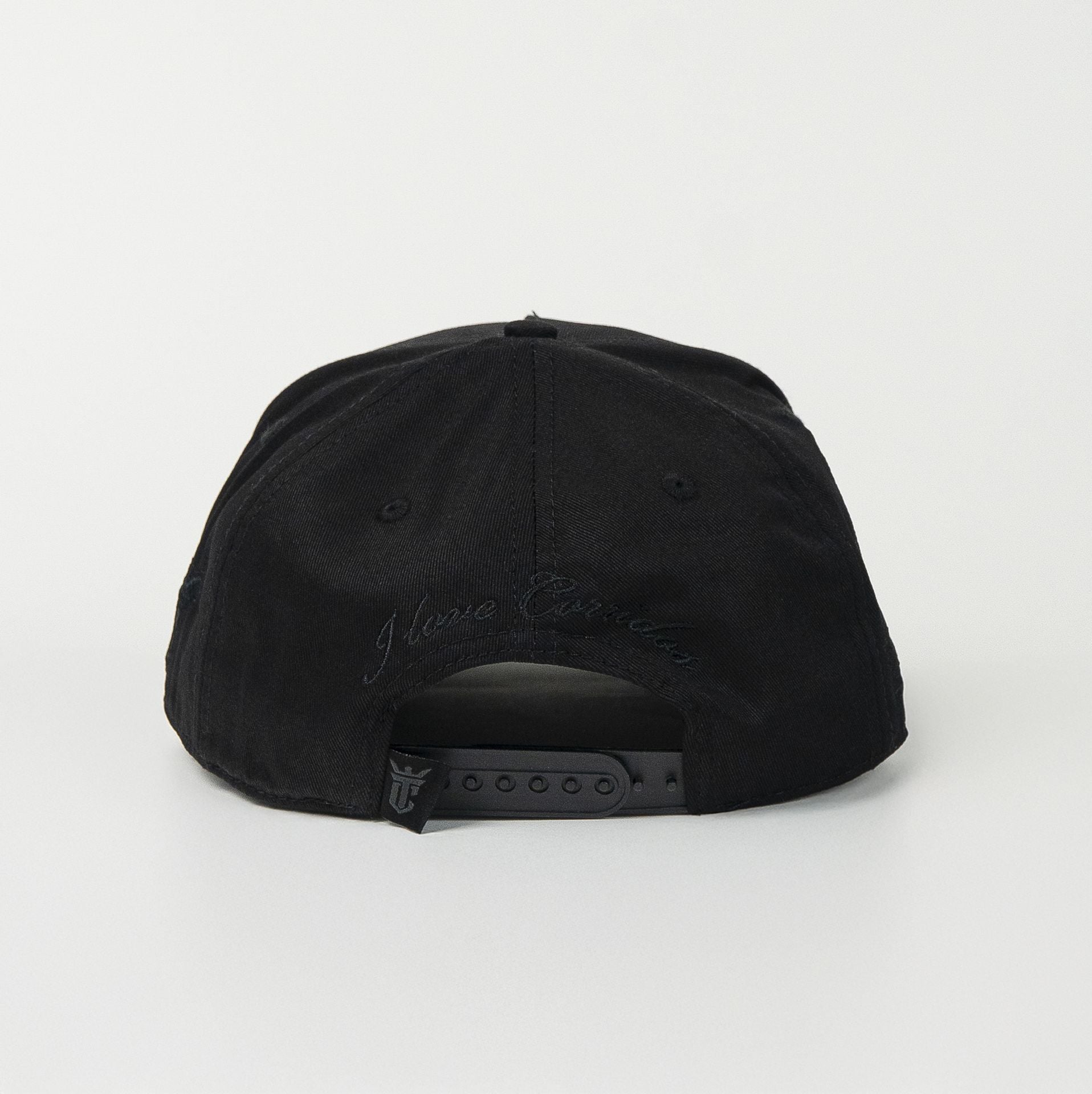 Gorra El Tiros Caps LOU LOU ALL BLACK VISOR SUEDE de Gamuza | Snapback Visera Plana