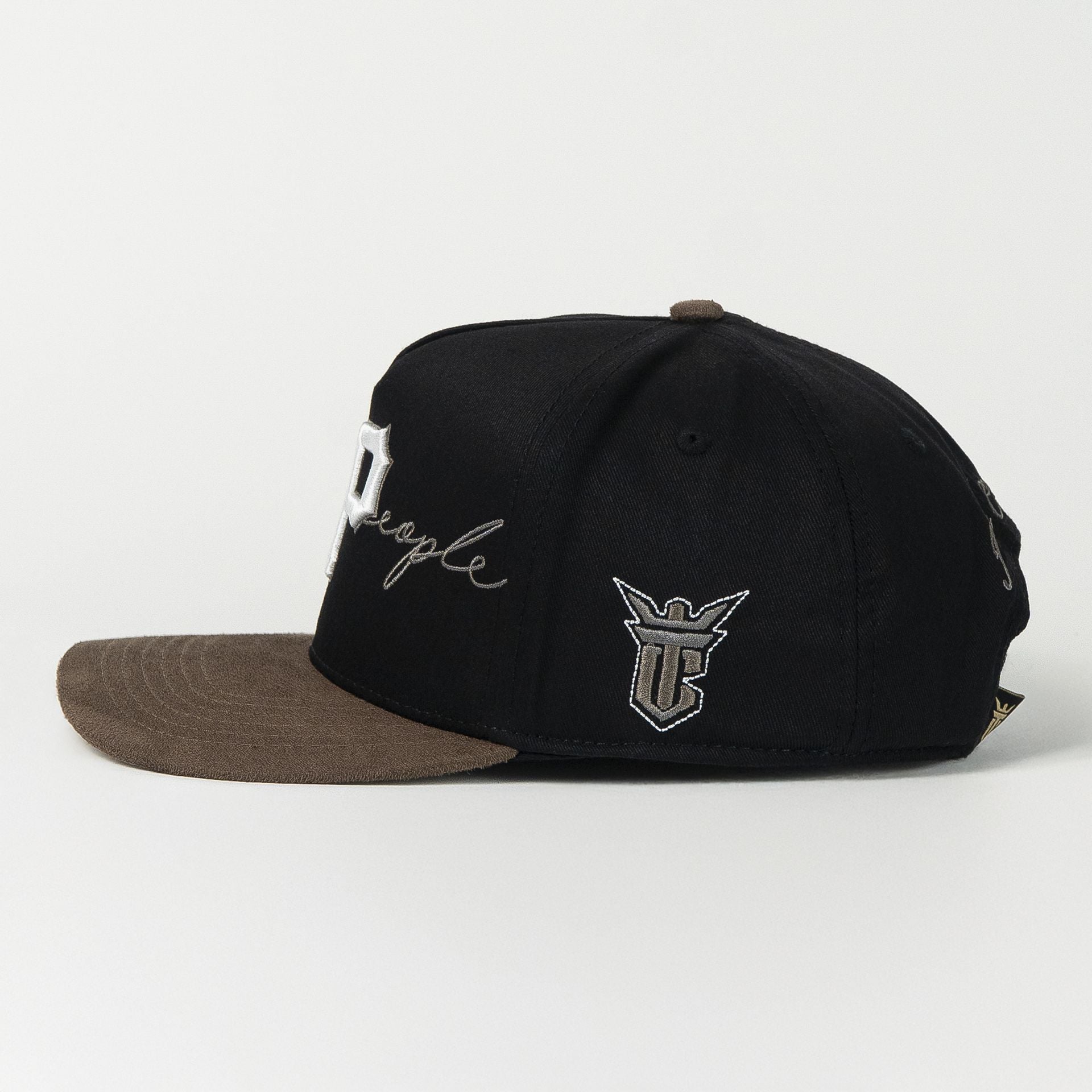 Gorra El Tiros Caps LA PEOPLE BLACK/BROWN de Tela | Snapback Visera Semiplana