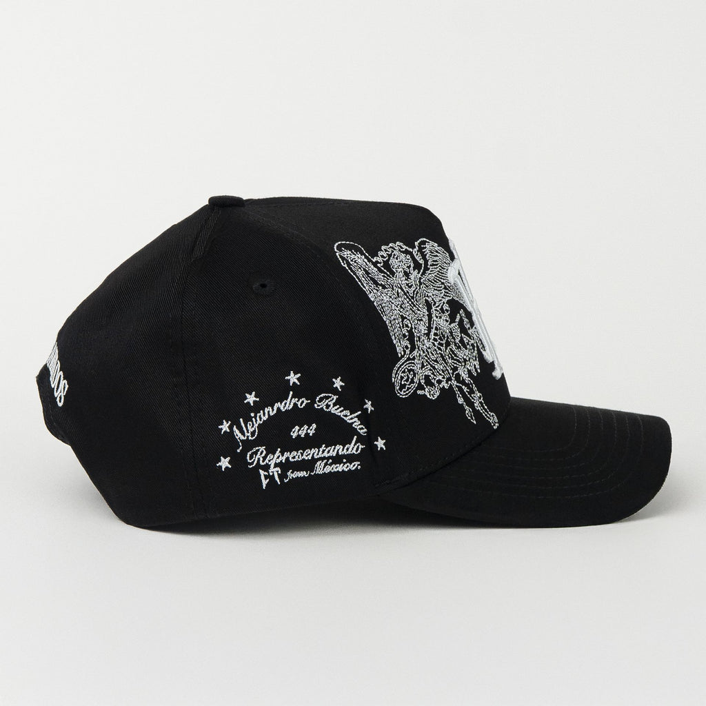 Gorra El Tiros Caps BUELNA 444 BLACK de Tela | Snapback Visera Curva
