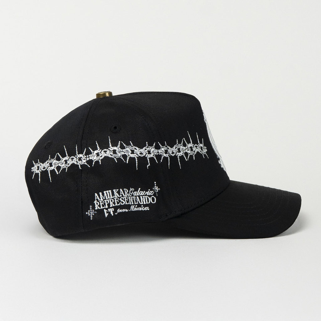 Gorra El Tiros Caps AMILKAR CROWN CHAINS BLACK de Tela | Snapback Visera Curva