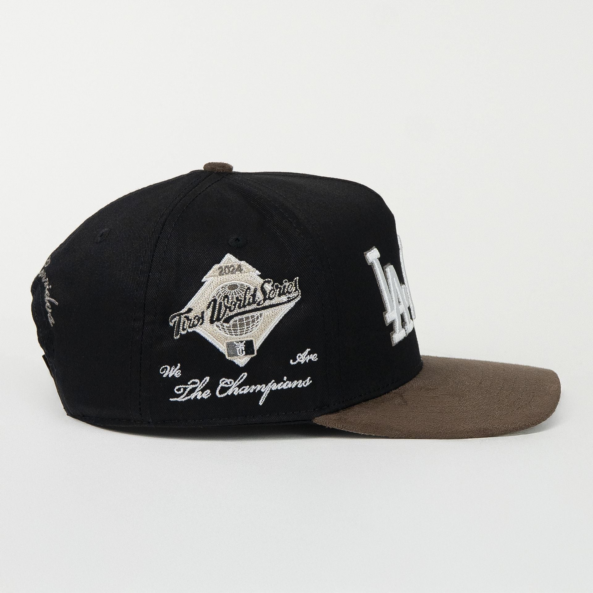 Gorra El Tiros Caps LA PEOPLE BLACK/BROWN de Tela | Snapback Visera Semiplana