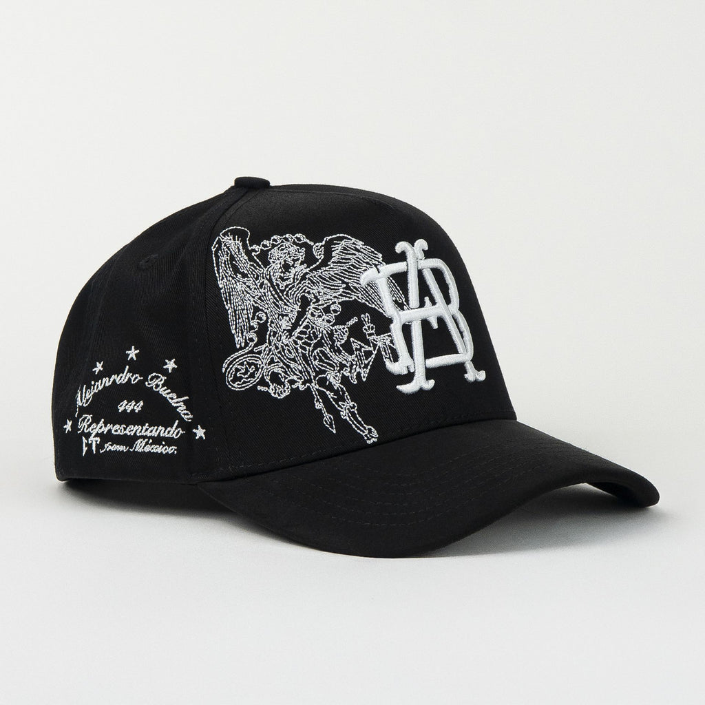 Gorra El Tiros Caps BUELNA 444 BLACK de Tela | Snapback Visera Curva
