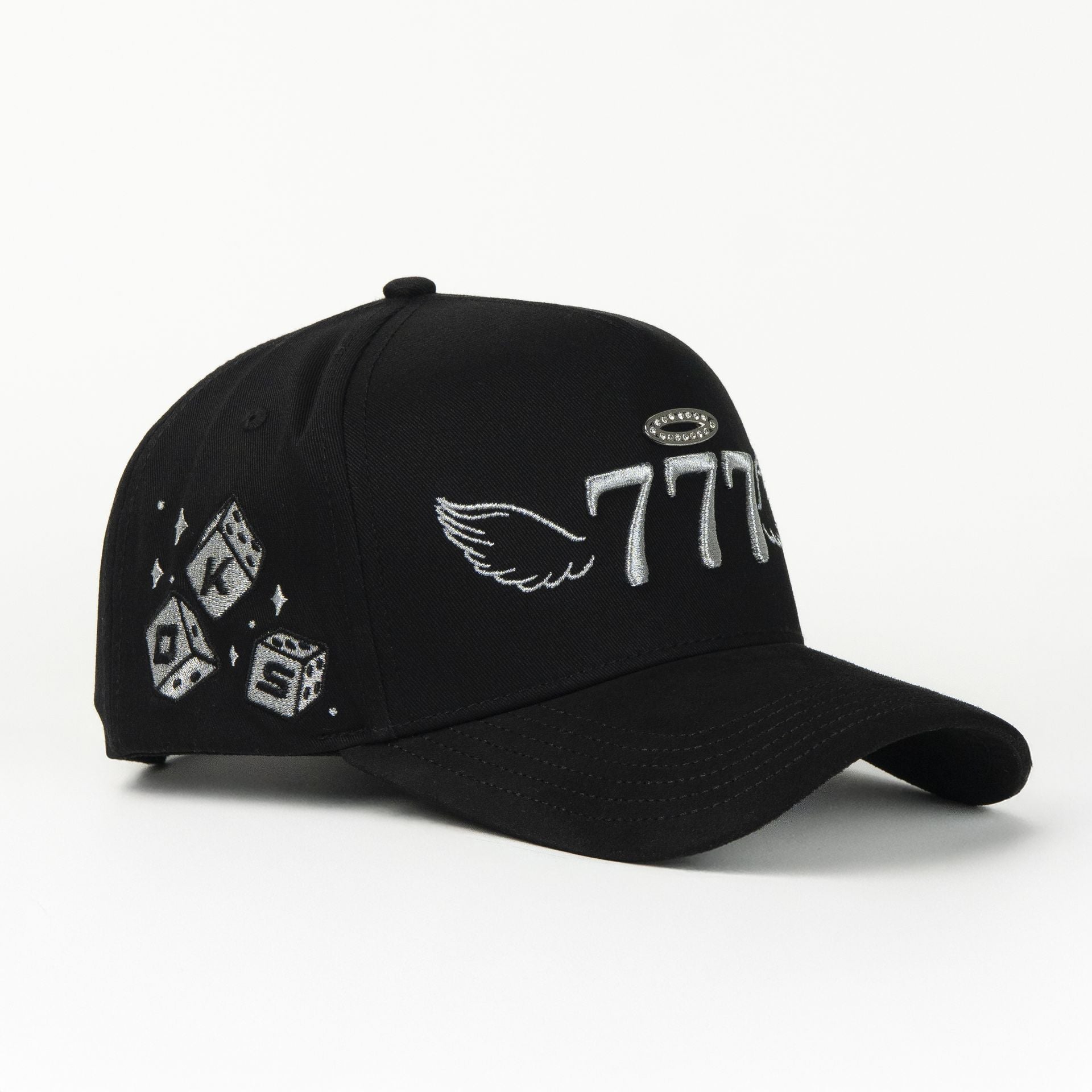 Gorra Dakaps 777 SILVER BLACK VISOR SUEDE | Snapback Visera Larga