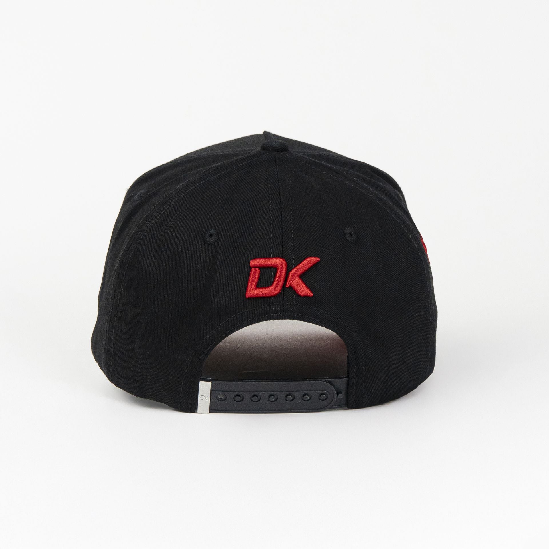 Gorra Dakaps NY LA BLACK/RED VISOR SUEDE | Snapback Visera Curva