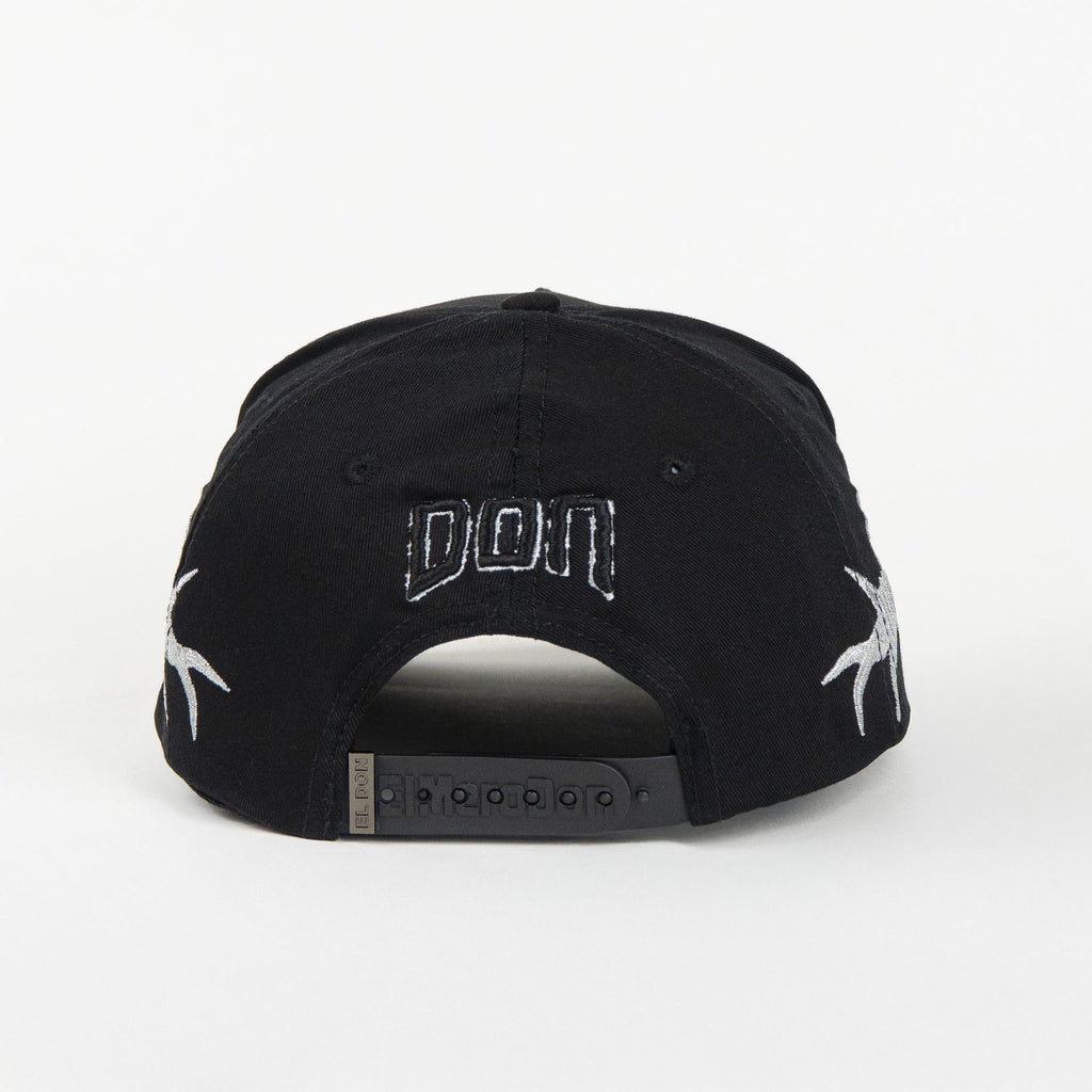 Gorra Don Hats BARBED WIRE BLACK/WHITE de Tela | Snapback Visera Larga