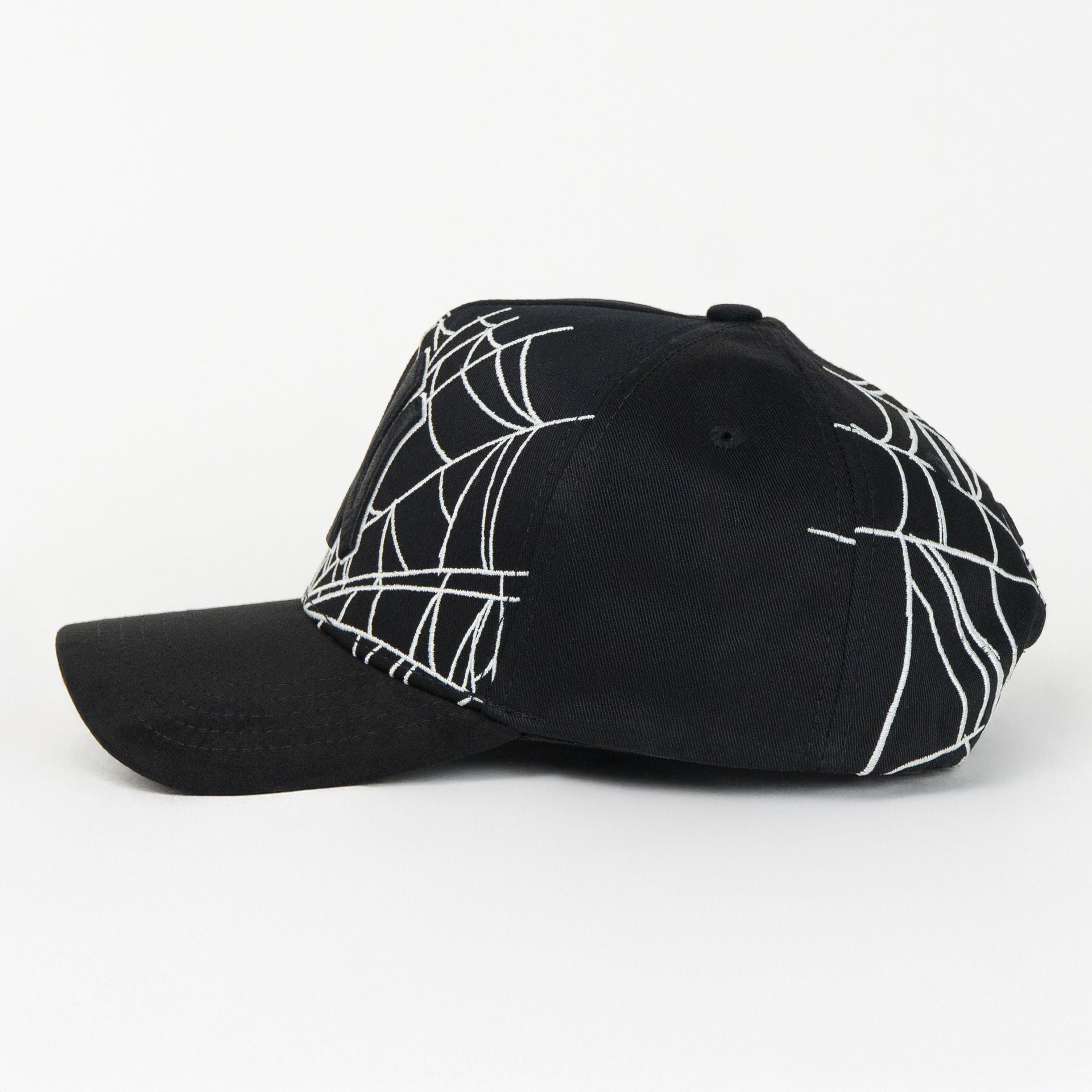 Gorra Gallo Fino NY SPIDER BLK/WHT de Tela | Snapback Visera Curva Larga