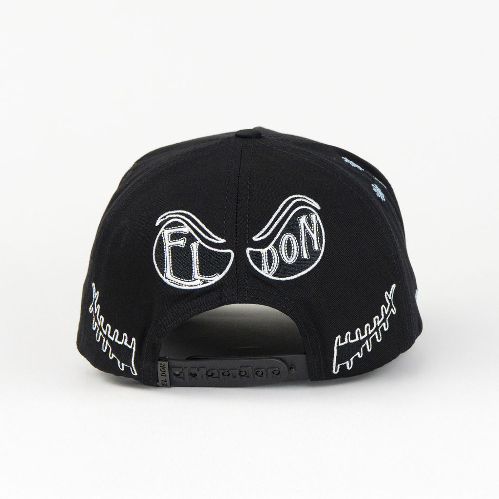 Gorra Don Hats DON NIGHTMARE BLACK de Tela | Snapback Visera Curva