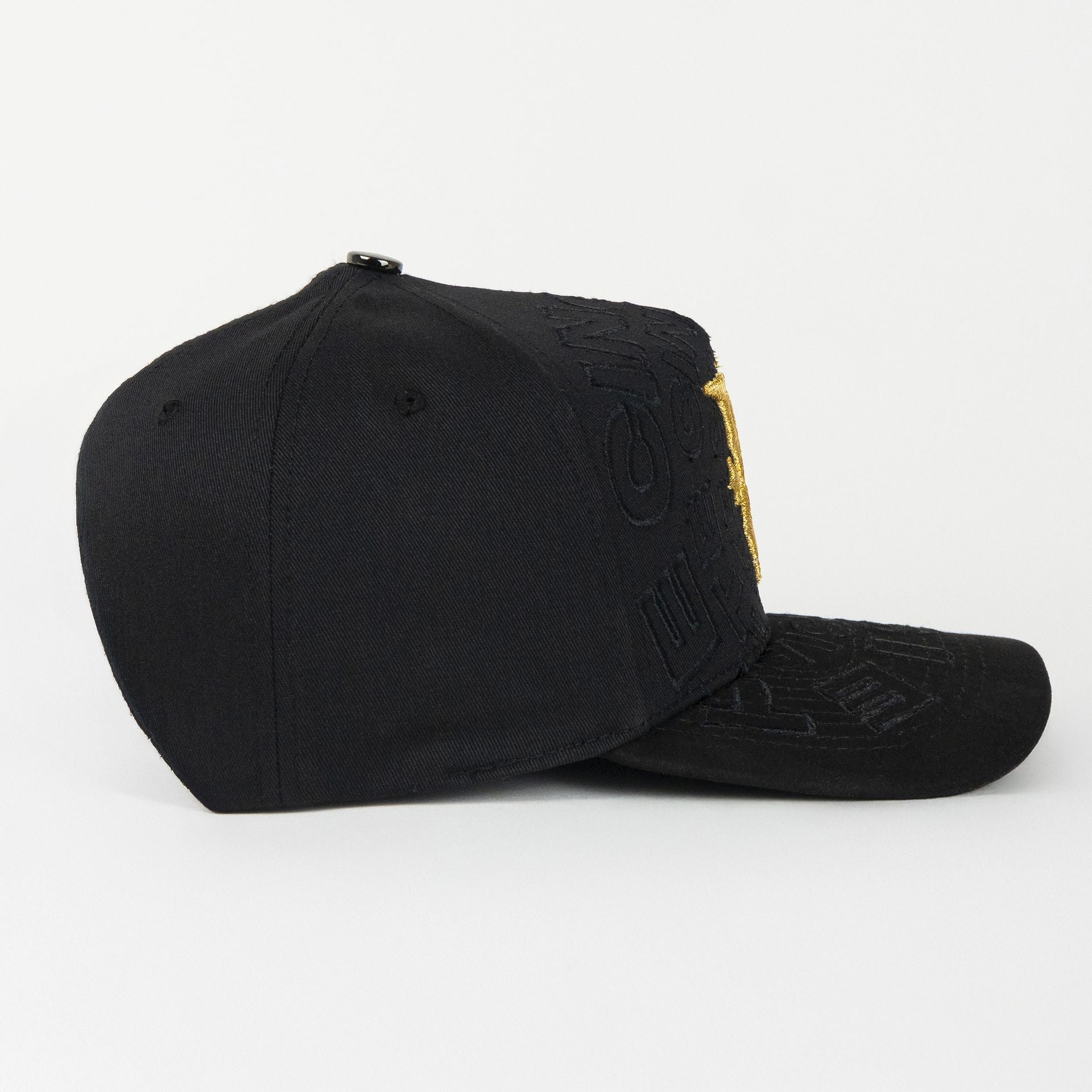Gorra 5.7 VA GOLD CINCOPUNTOSIETE BLACK de Gamuza | Snapback