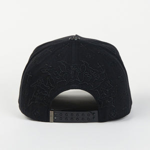 Gorra Caps Fans 3 CRUCES BLACK/VISOR SUEDE | Snapback Visera Curva