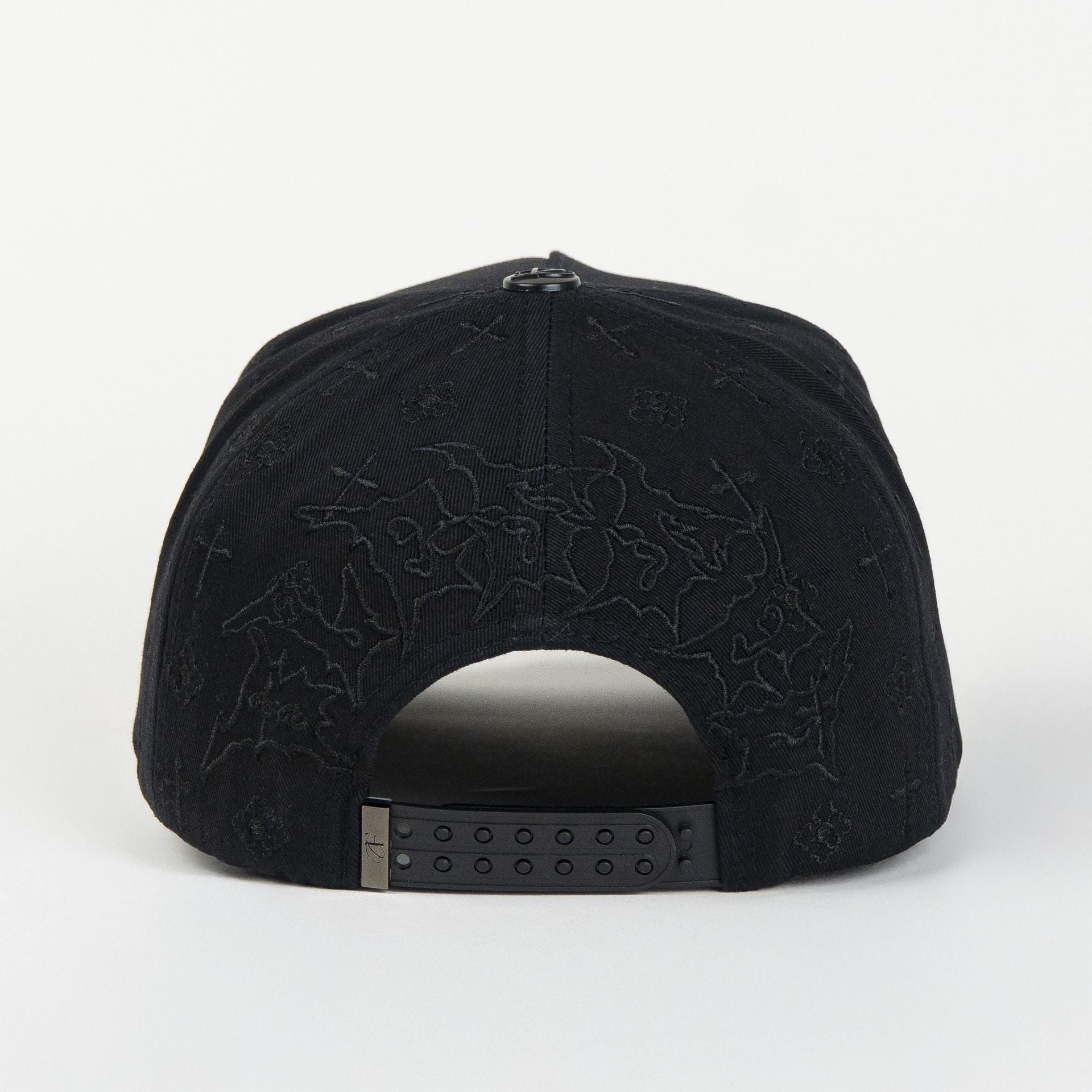 Gorra Caps Fans 3 CRUCES BLACK/VISOR SUEDE | Snapback Visera Curva
