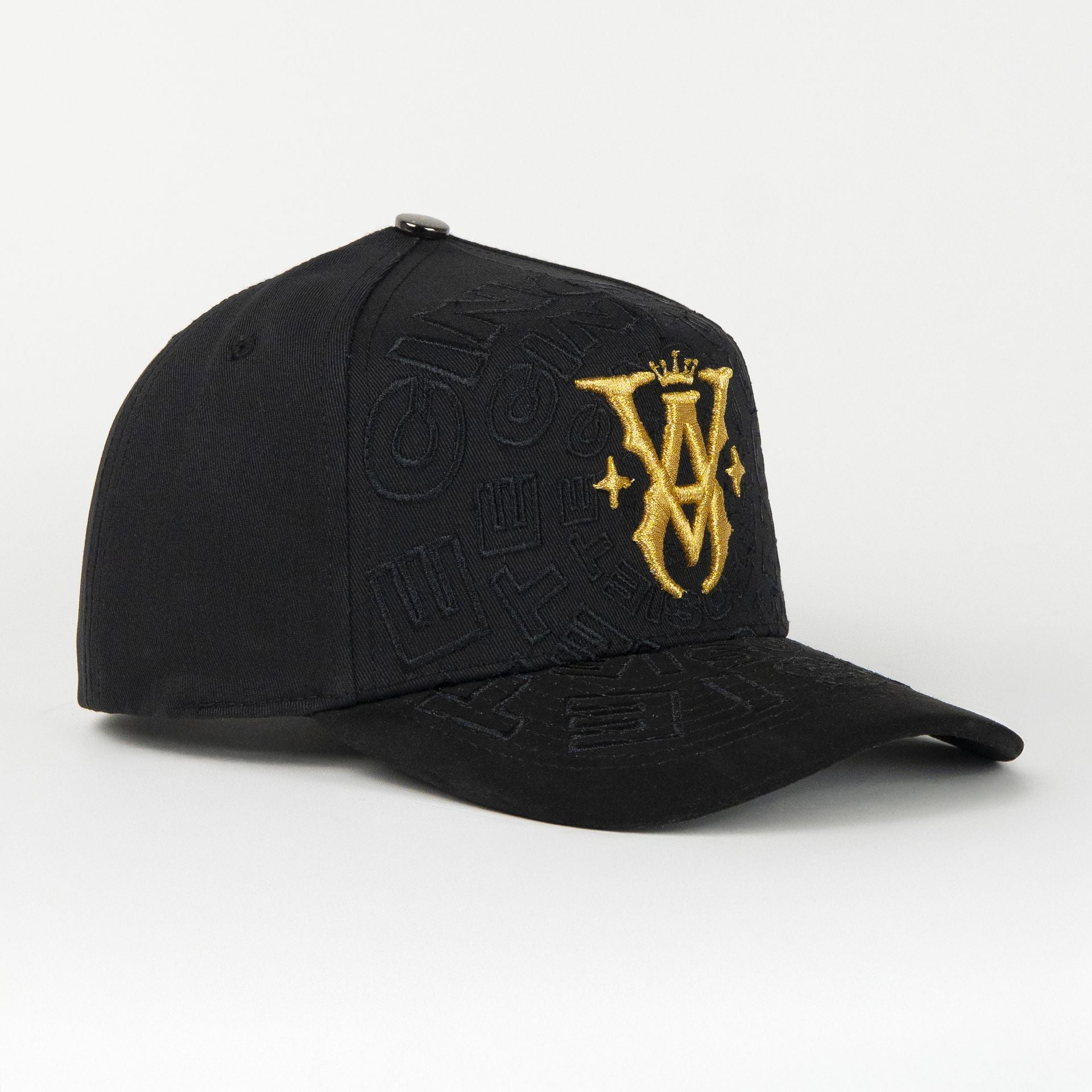 Gorra 5.7 VA GOLD CINCOPUNTOSIETE BLACK de Gamuza | Snapback