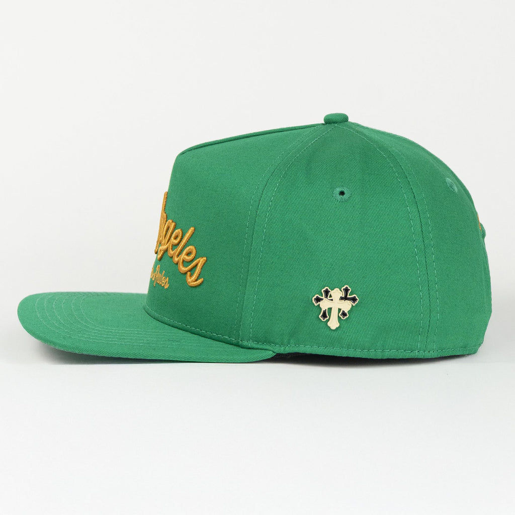 Gorra Cash Only LOS ANGELES CHANGE THE RULES GREEN FLAT | Snapback Visera Plana