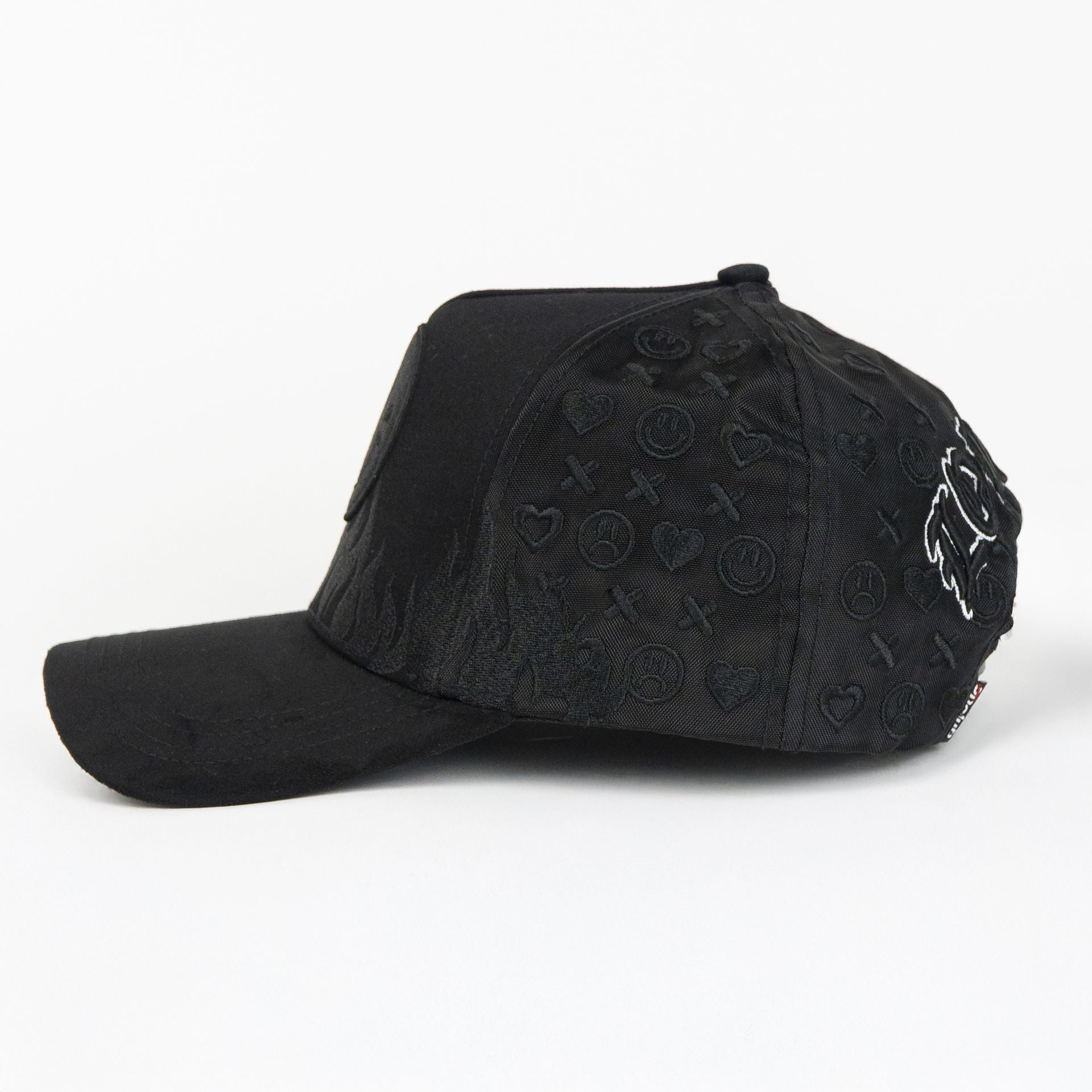 Gorra Problematic&Dangerous LOVERS FIREFACE BLACK MESH | Snapback Visera semicurva