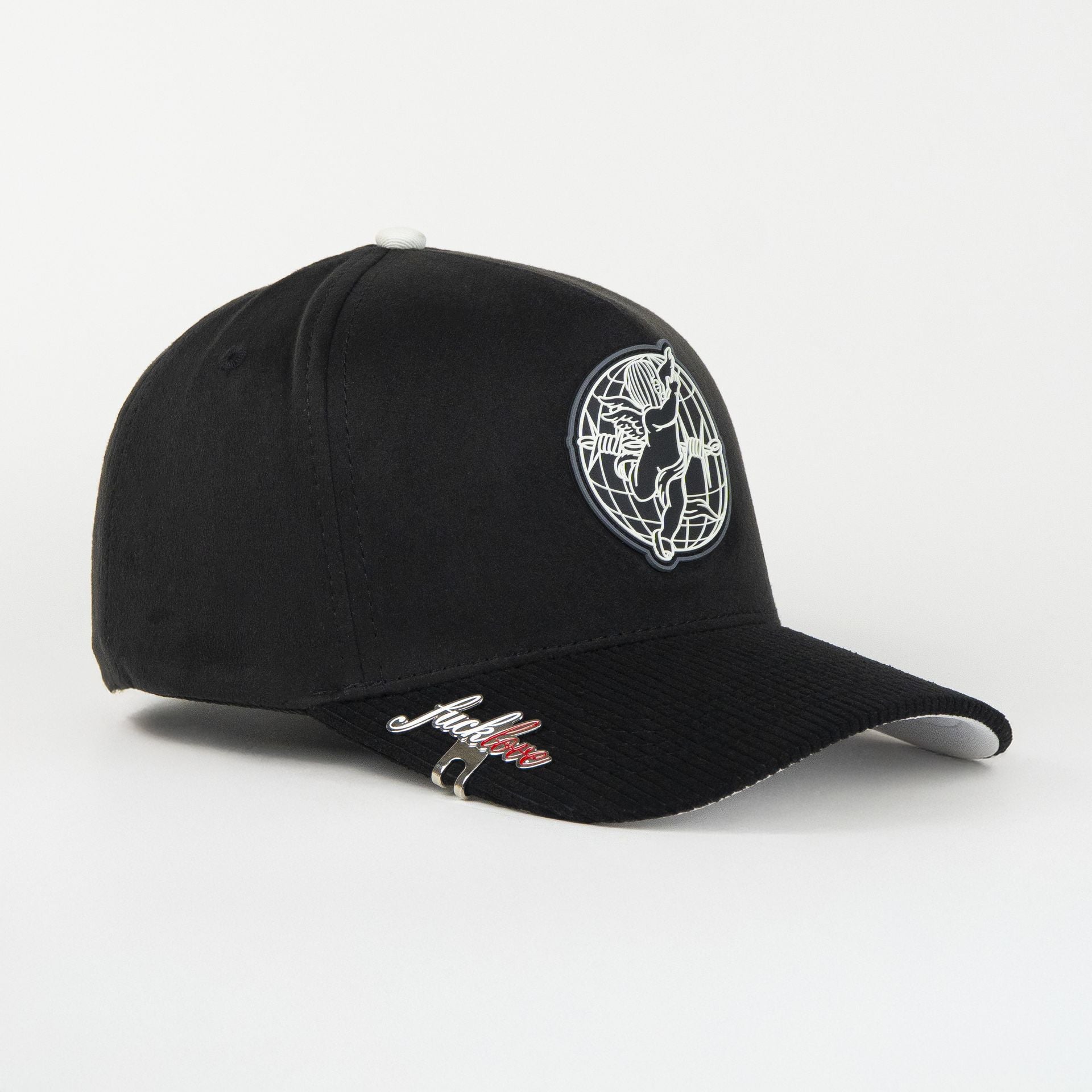 Gorra 5.7 FAKE LOVE ANGEL WORLD BLACK | Snapback Visera Curva