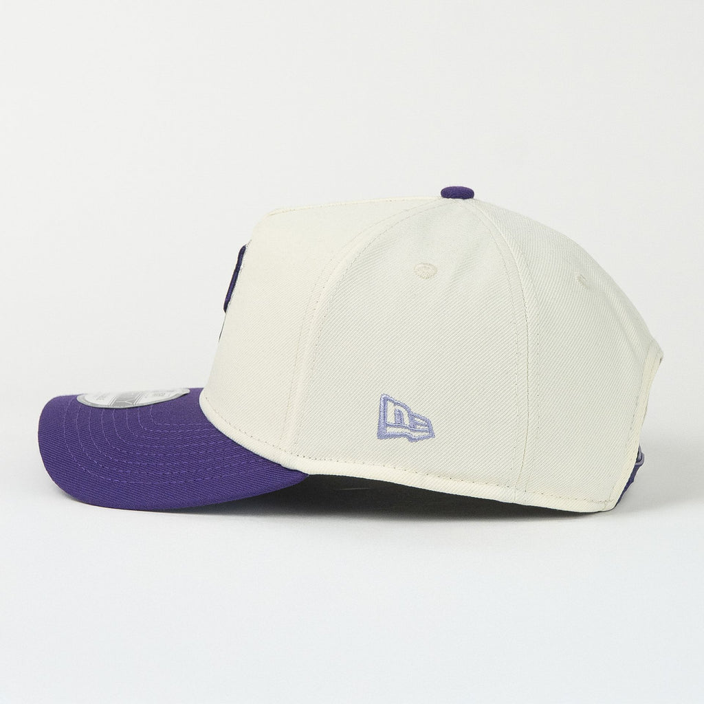 Gorra New Era A-Frame PIRATES SIDE PATCH NATURAL/PURPLE 940F | Snapback Visera Curva