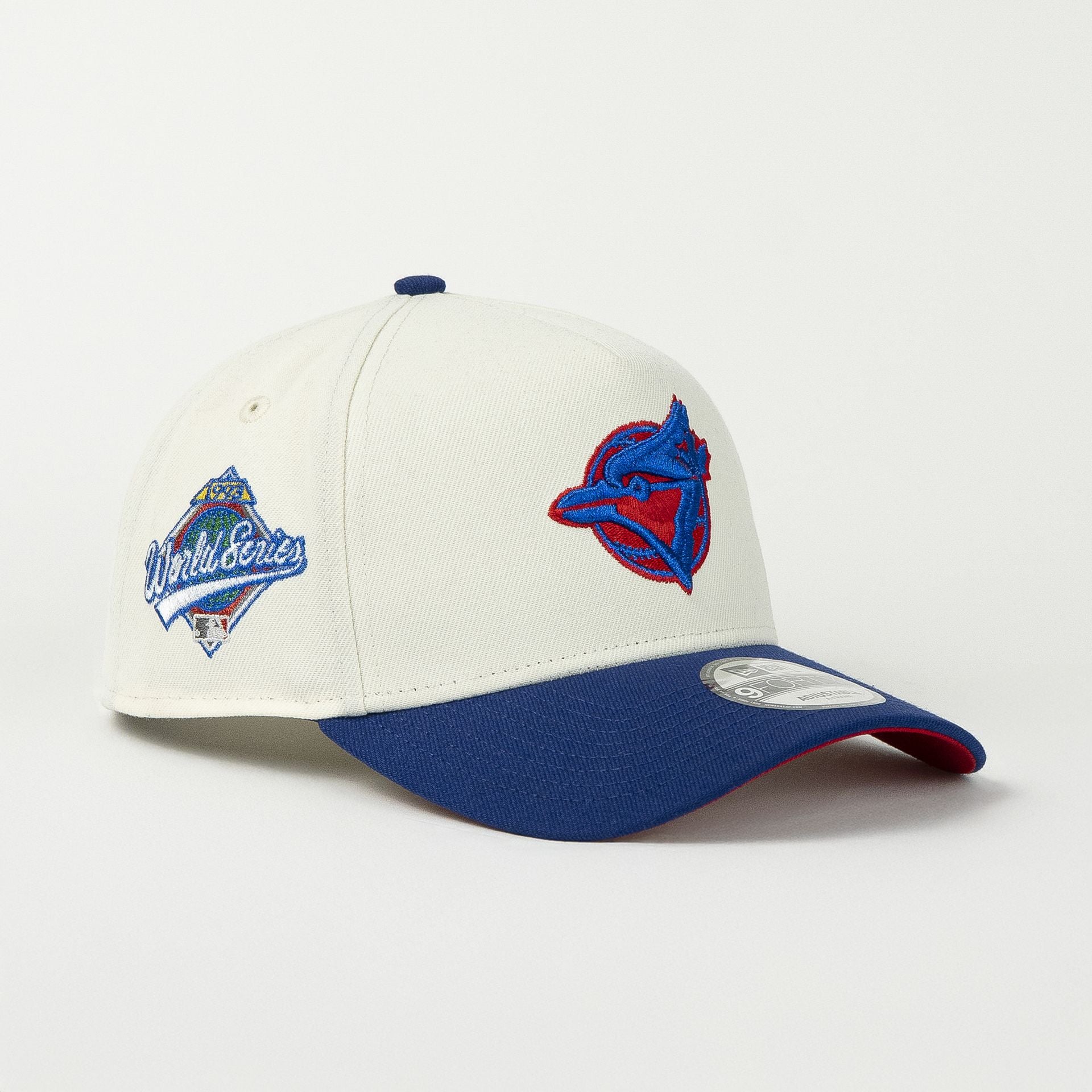 Gorra New Era A-Frame BLUE JAYS WS 1993 NATURAL/ROYAL 940F | Snapback Visera Curva