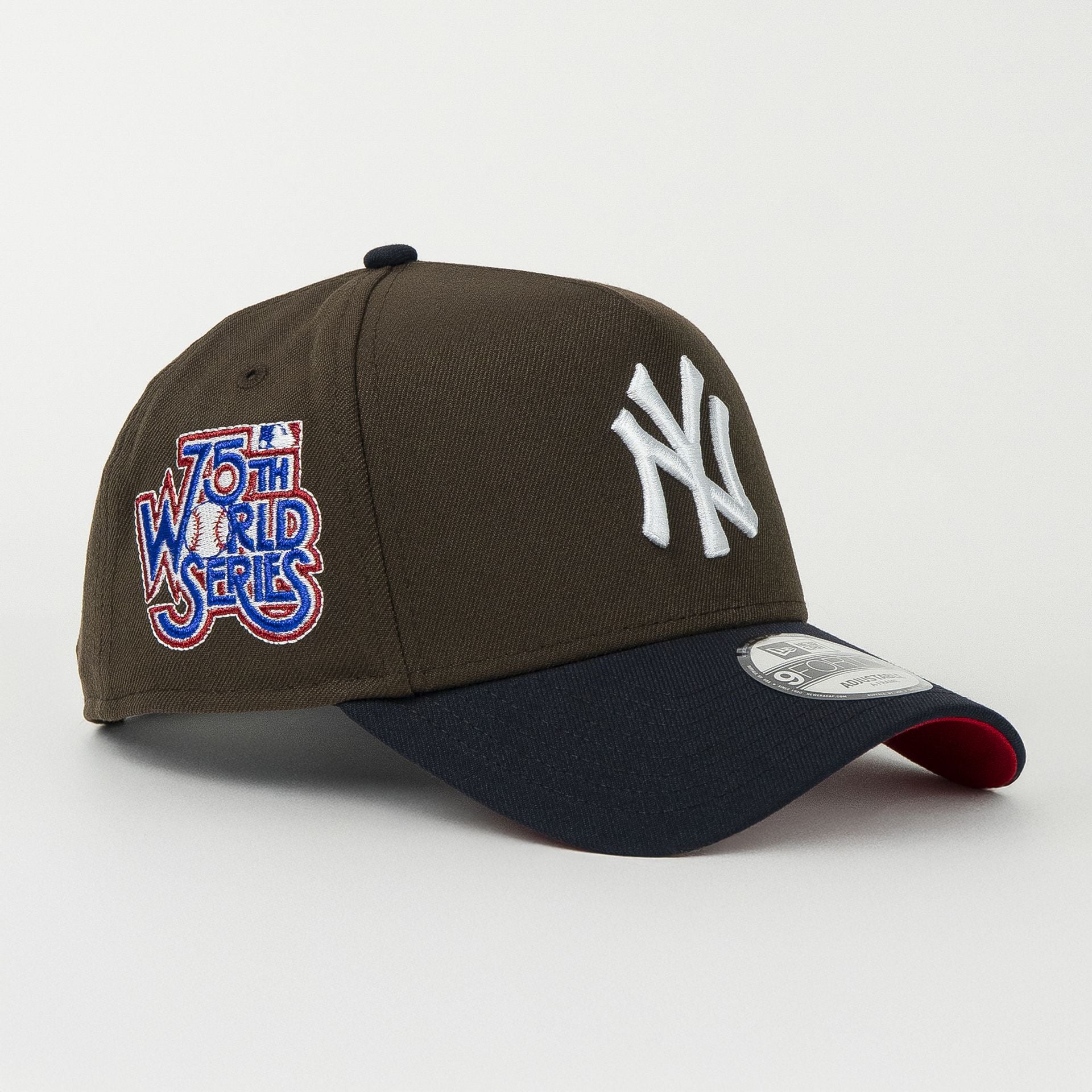 Gorra New Era A-Frame YANKEES 75TH WS BROWN/NAVY 940F | Snapback Visera Curva