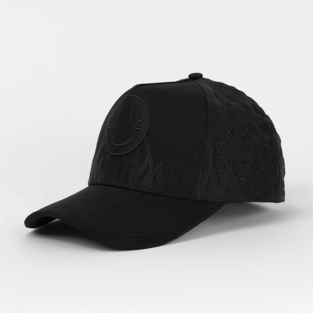 Gorra Problematic&Dangerous LOVERS FIREFACE BLACK MESH | Snapback Visera semicurva