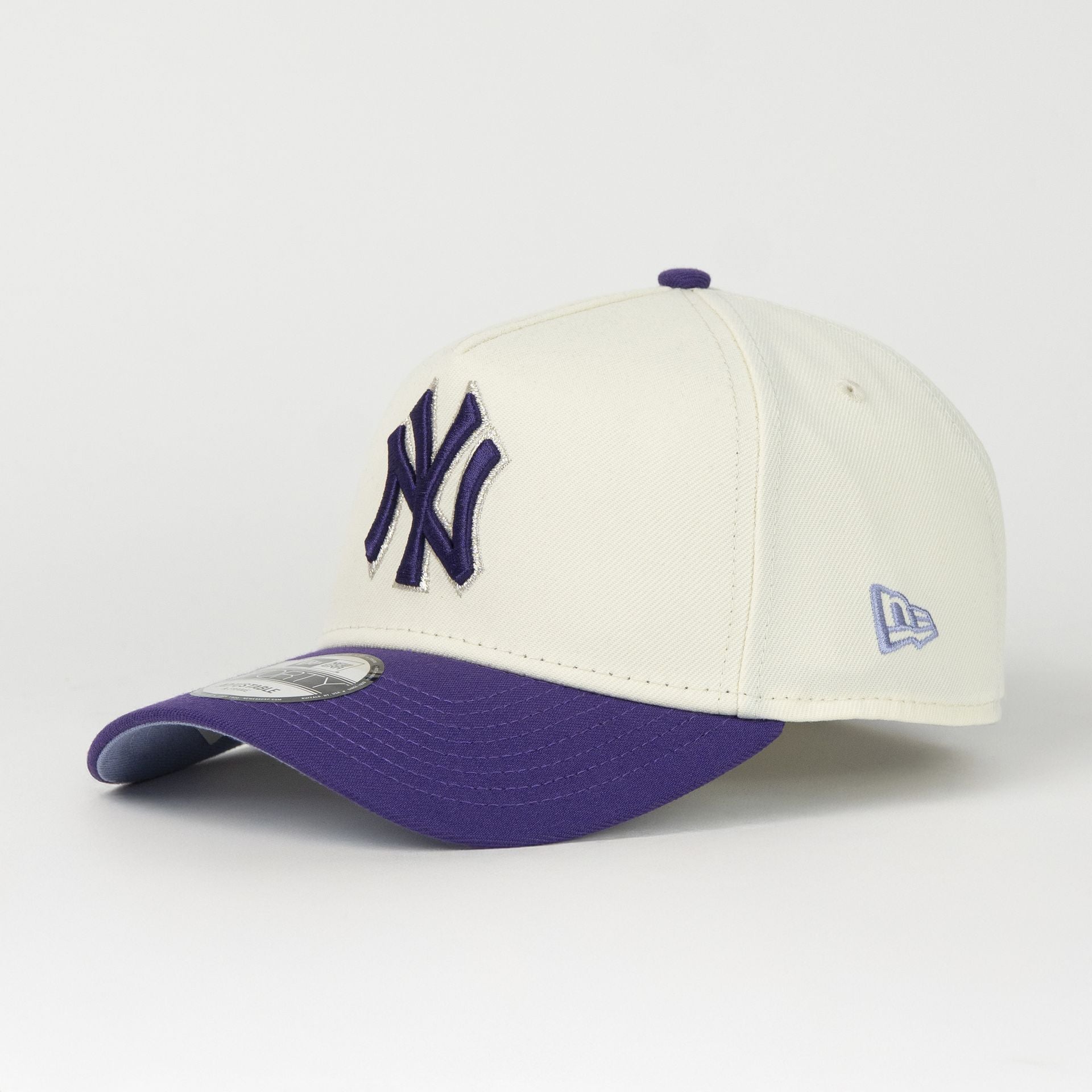 Gorra New Era A-Frame YANKEES SEASON 2009 NATURAL/PURPLE 940F | Visera Curva Snapback