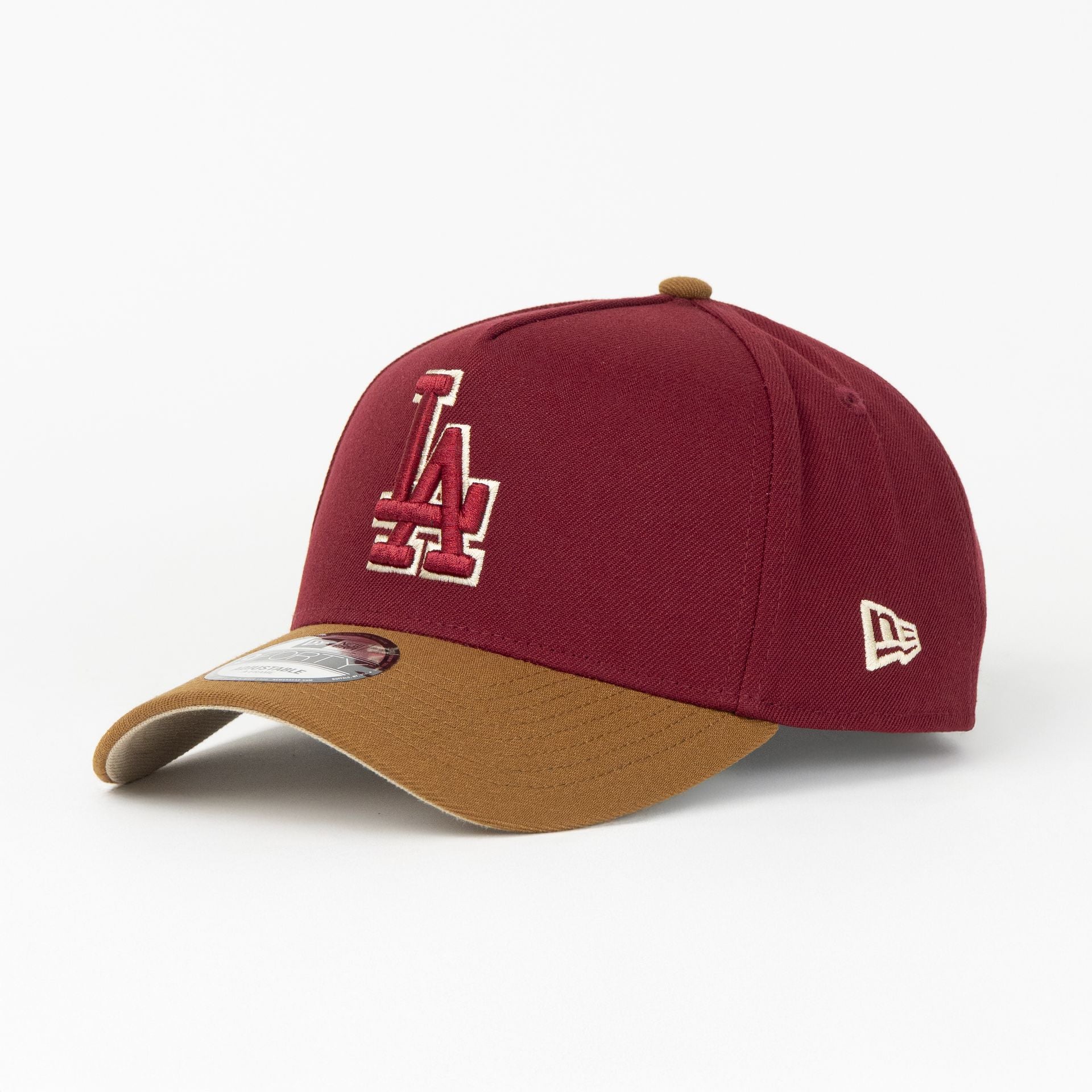 Gorra New Era A-Frame DODGERS 50TH 58–08 WINE/BROWN 940F | Snapback Visera Curva