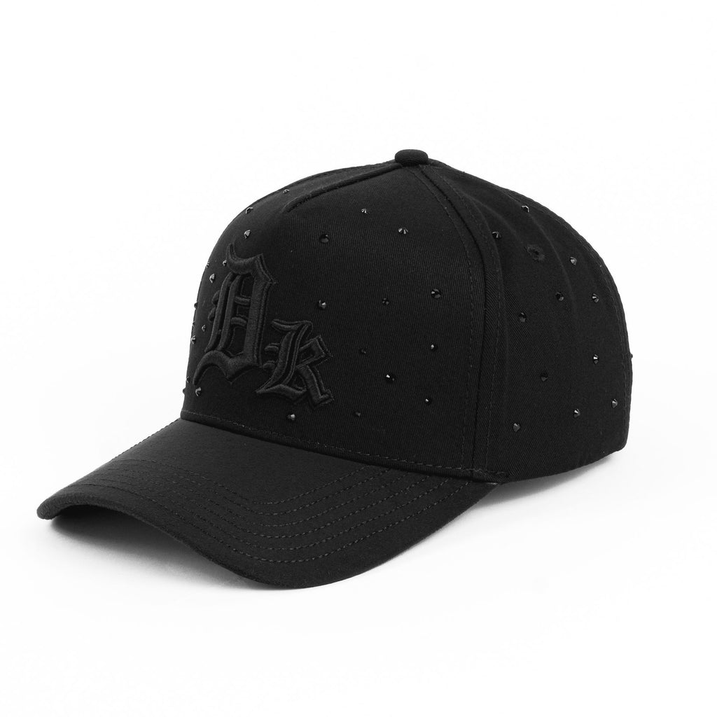 Gorra Dakaps DK CRISTALES ALL BLACK VISOR SUEDE | Snapback Visera Curva
