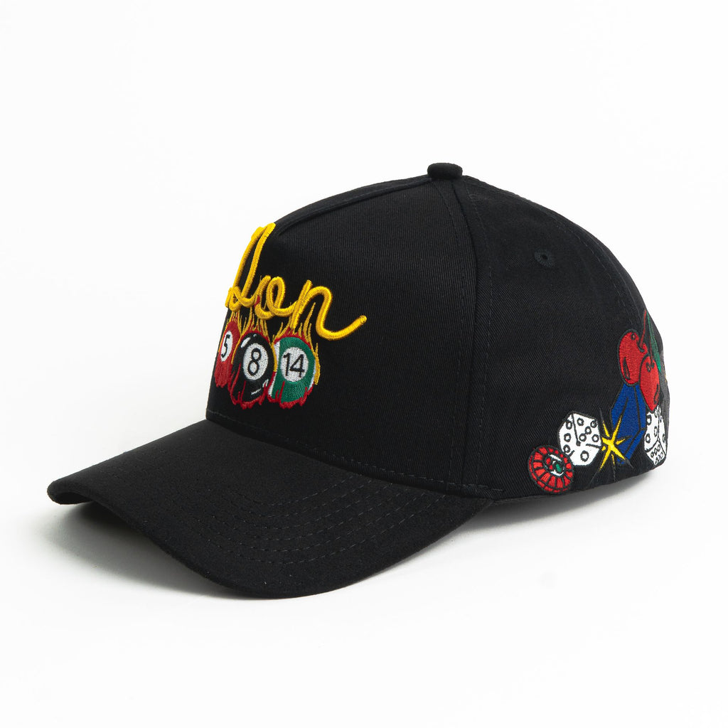 Gorra Don Hats DON GAMES YELLOW/BLACK SUEDE de Tela | Snapback