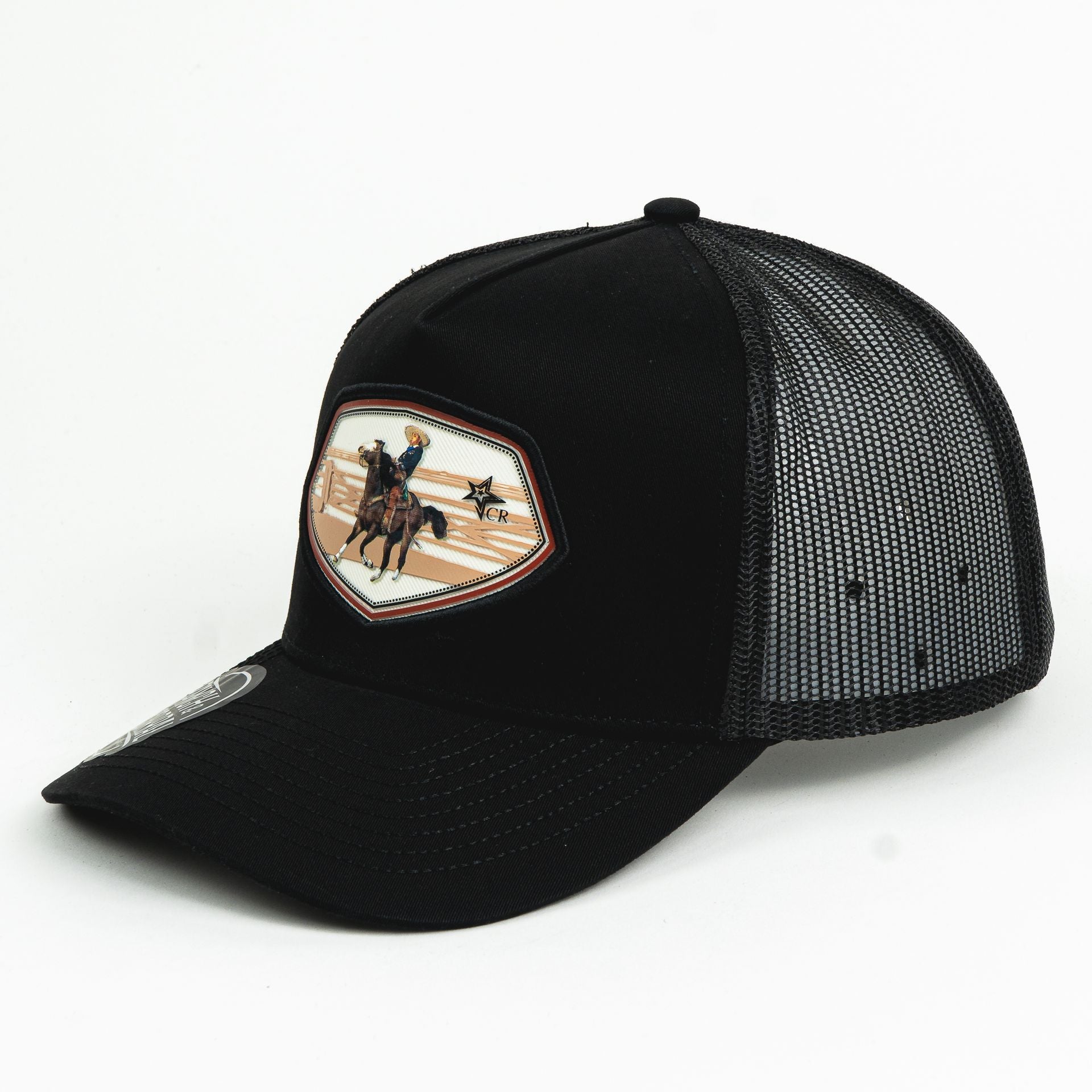 Gorra Ranch & Corral CUCO RAYA 11 BLACK de Tela | Snapback Visera Semiplana
