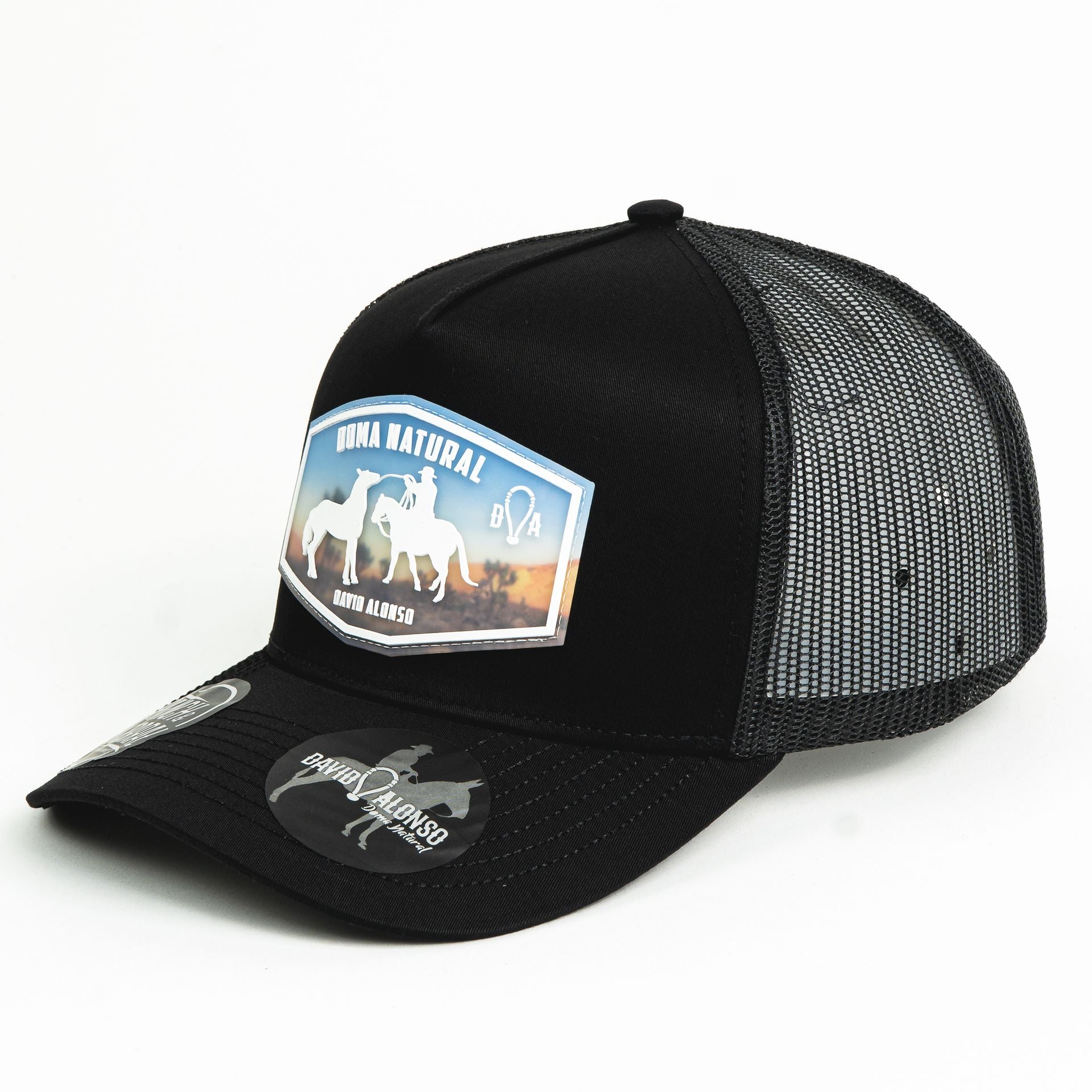 Gorra Ranch & Corral DAVIS ALONSO 26 BLACK de Tela | Snapback Visera Semicurva