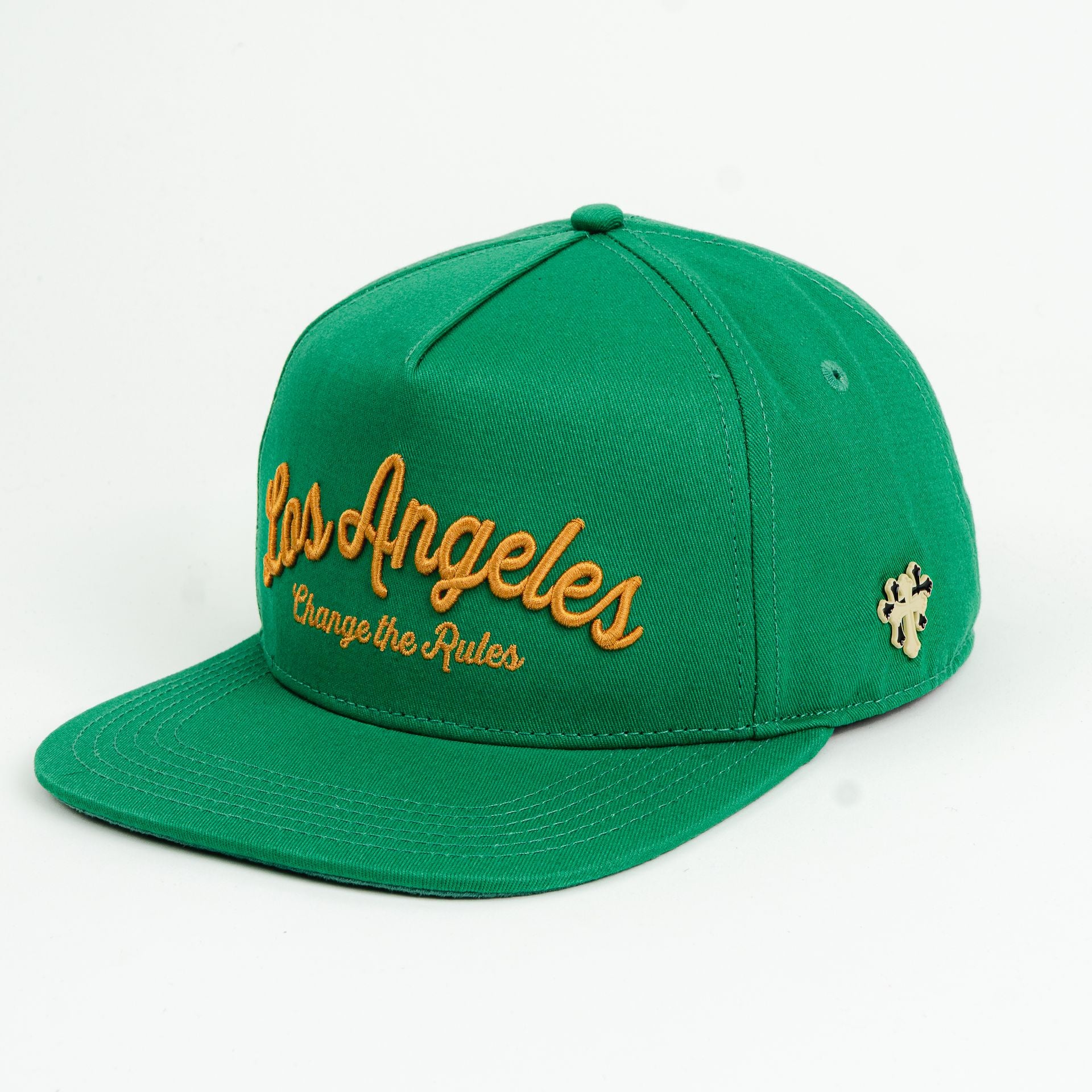 Gorra Cash Only LOS ANGELES CHANGE THE RULES GREEN FLAT | Snapback Visera Plana