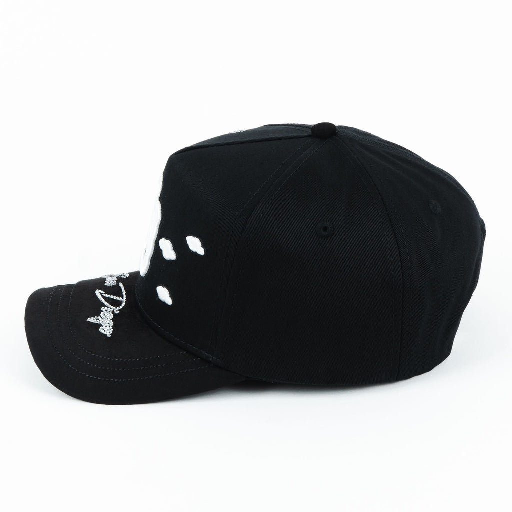 Gorra Mz Hats CLOUDS SD CRISTAL BLACK SUEDE | Snapback Visera Curva