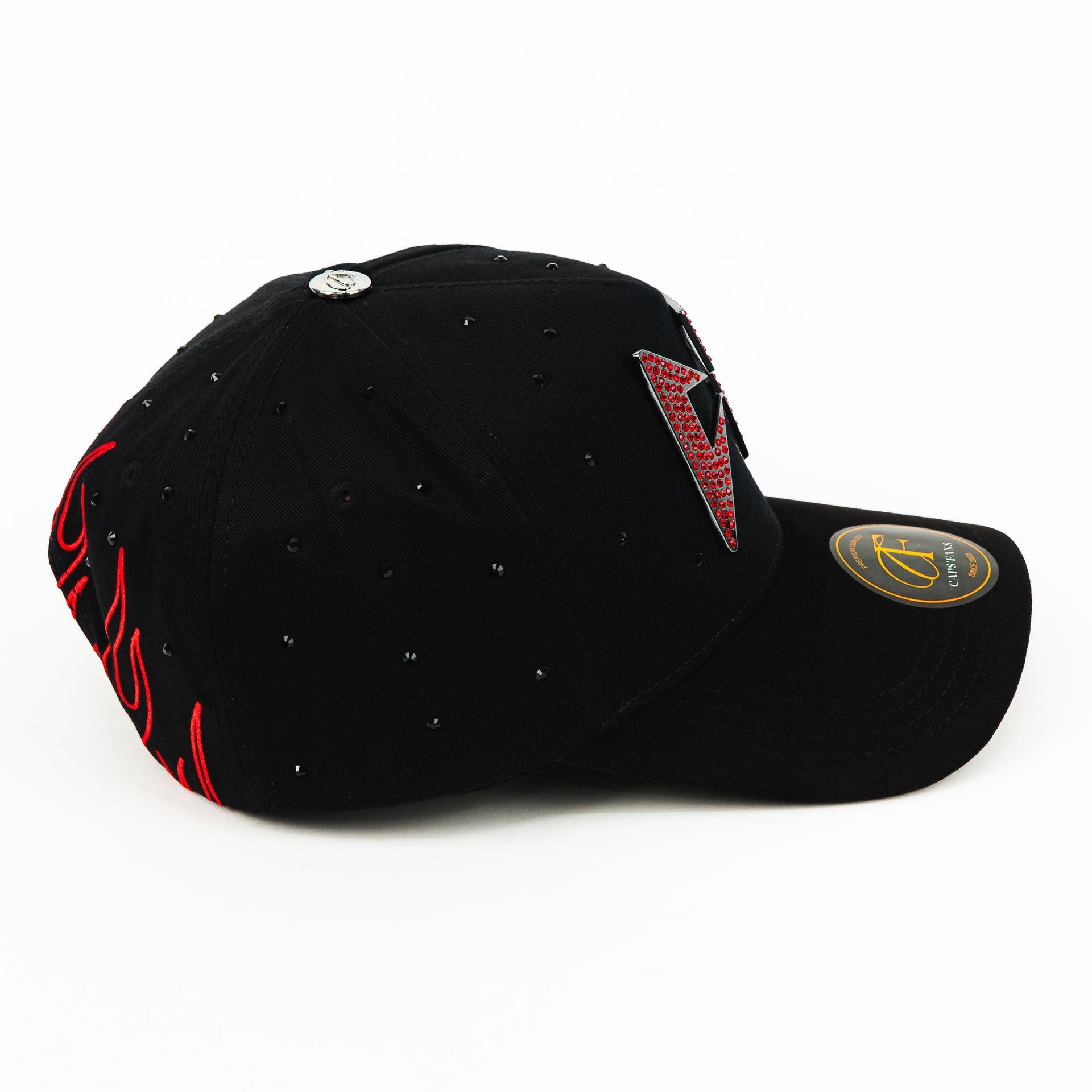 Gorra CAPS FANS CT CRISTALES RED/VISOR SUEDE | Snapback