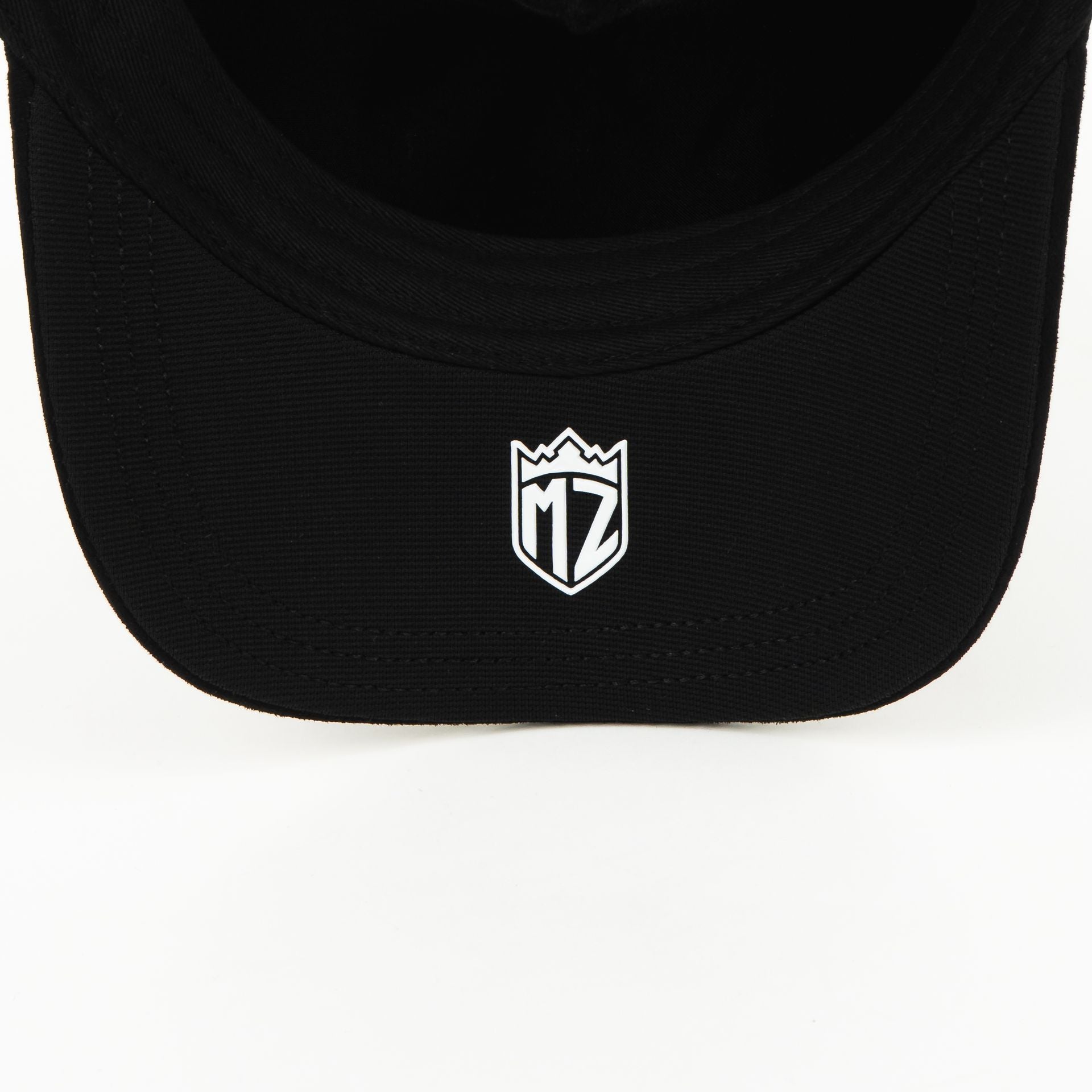 Gorra Mz Hats SAN JUDAS CRISTAL BLACK VISOR SUEDE | Snapback Visera Curva