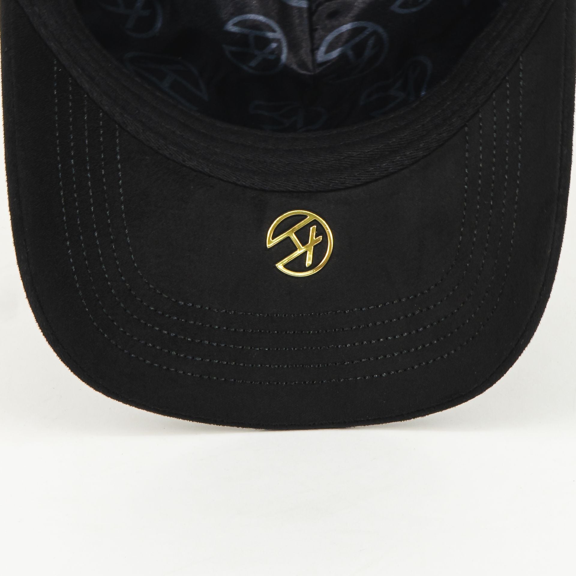 Gorra BigBoss NY BLACK/GOLD VISOR SUEDE | Snapback Visera Curva