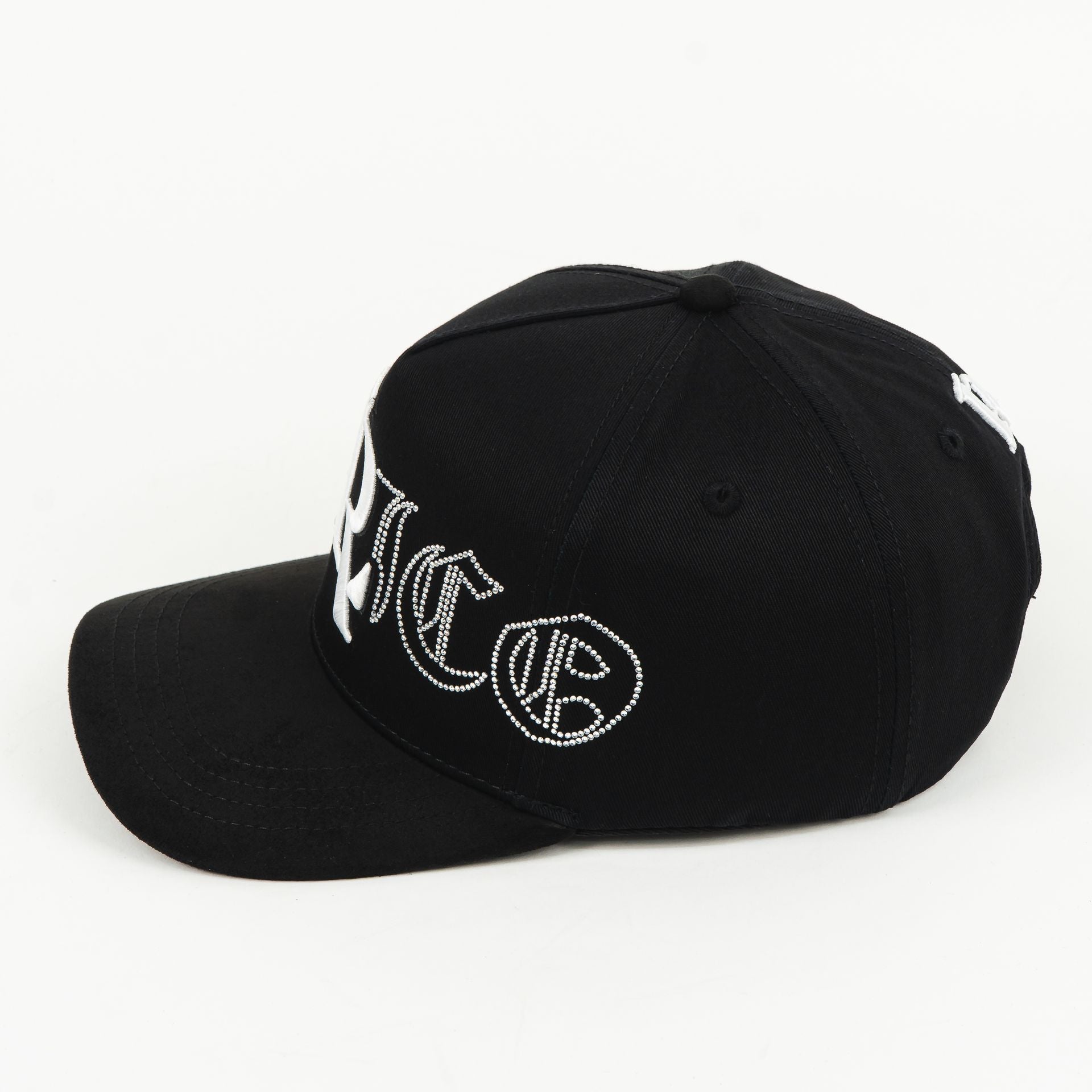 Gorra Toto Caps BELICO LR BLACK/WHITE de Tela y Gamuza | Snapback Visera Curva