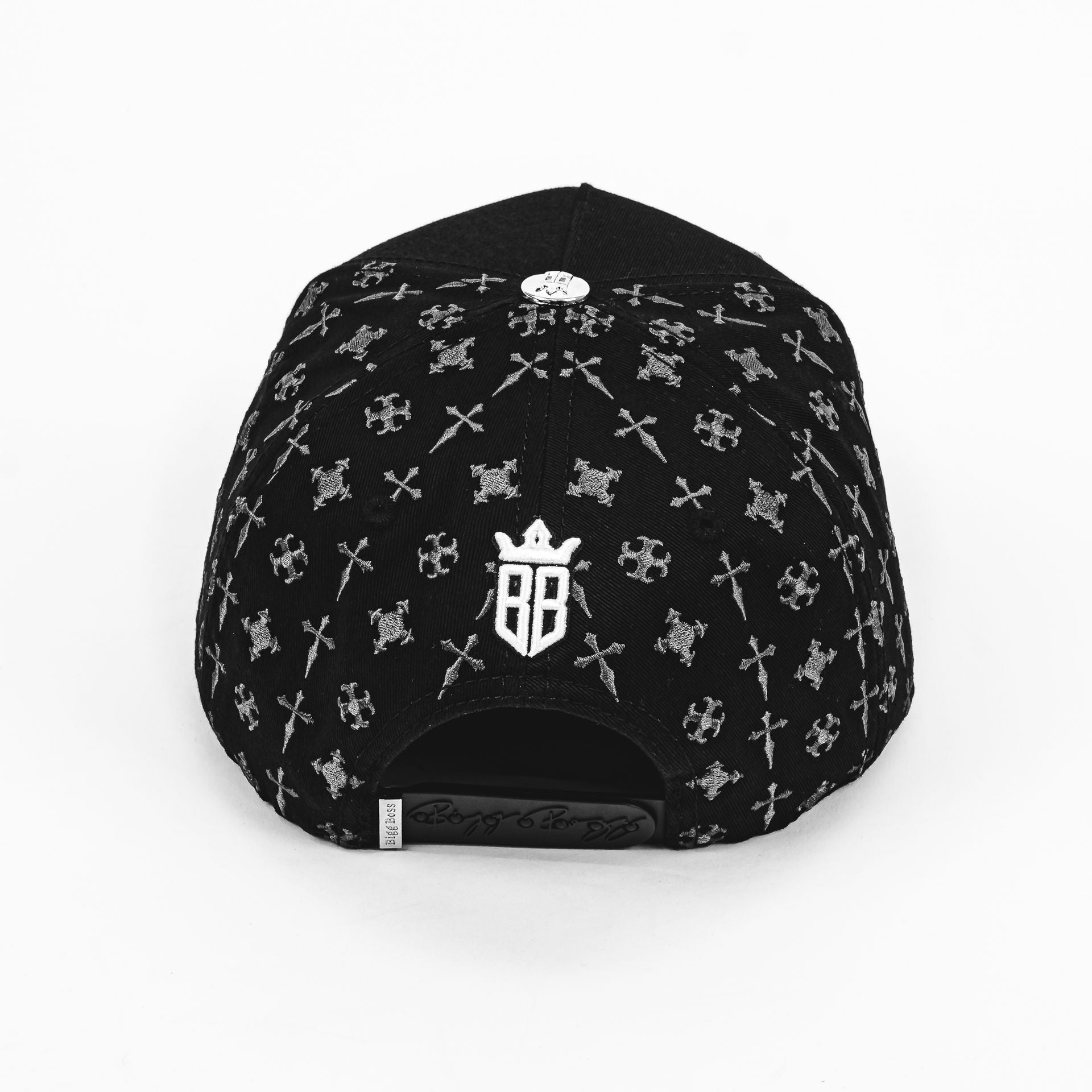 Gorra BigBoss LA CRUCES SILVER BLACK VISOR SUEDE | Snapback Visera Curva