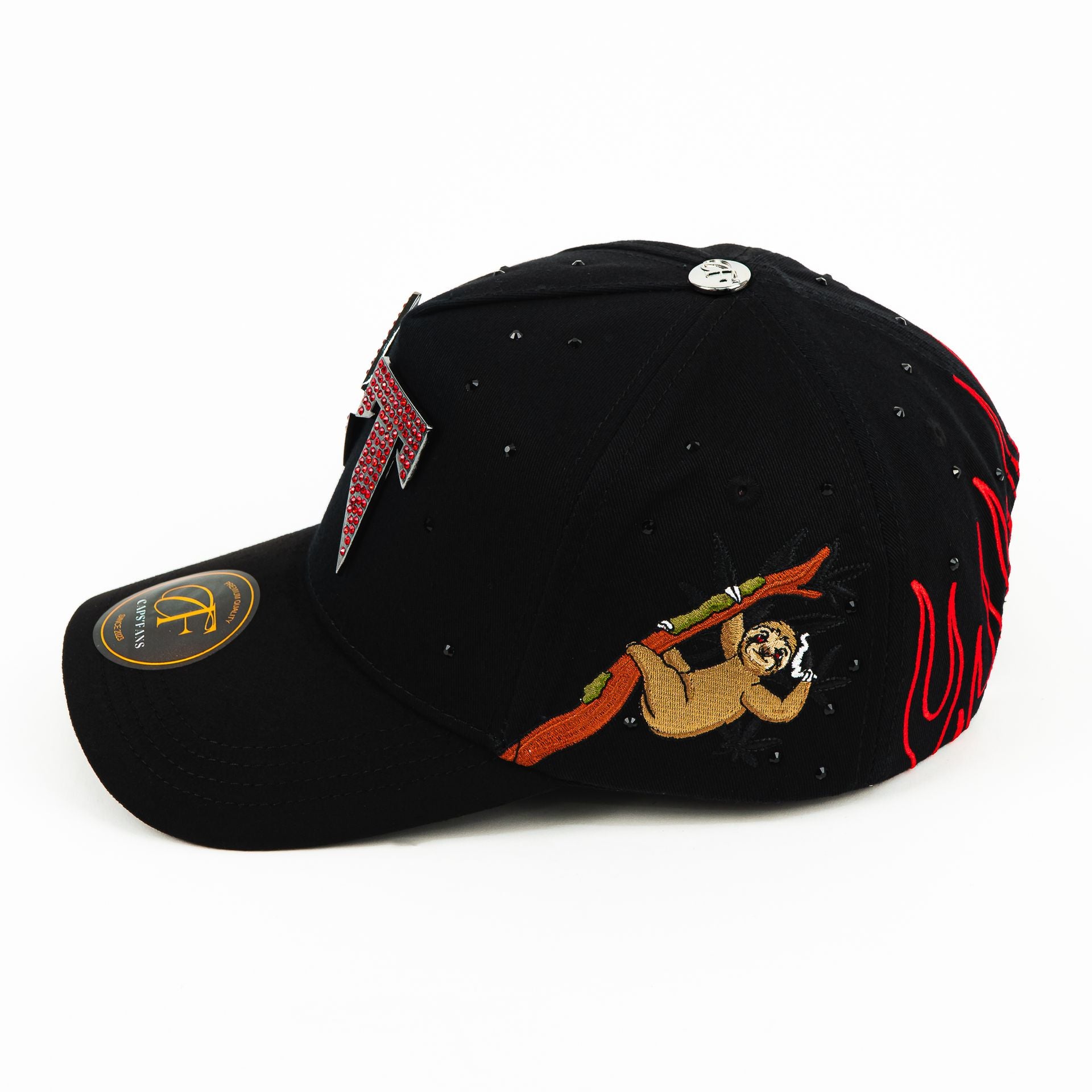 Gorra CAPS FANS CT CRISTALES RED/VISOR SUEDE | Snapback